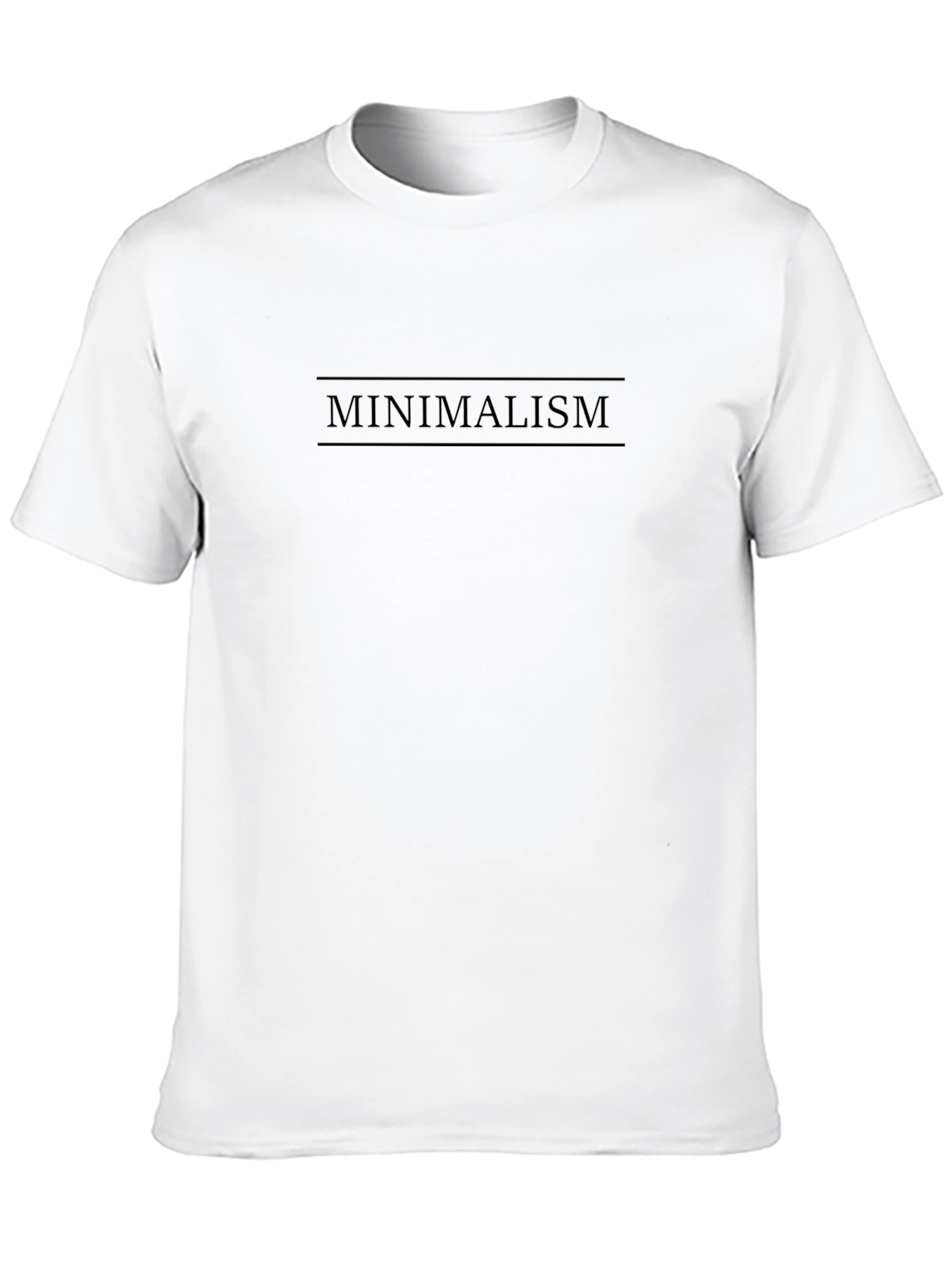 Minimalism Graphic Tee - Black Cotton Comfort