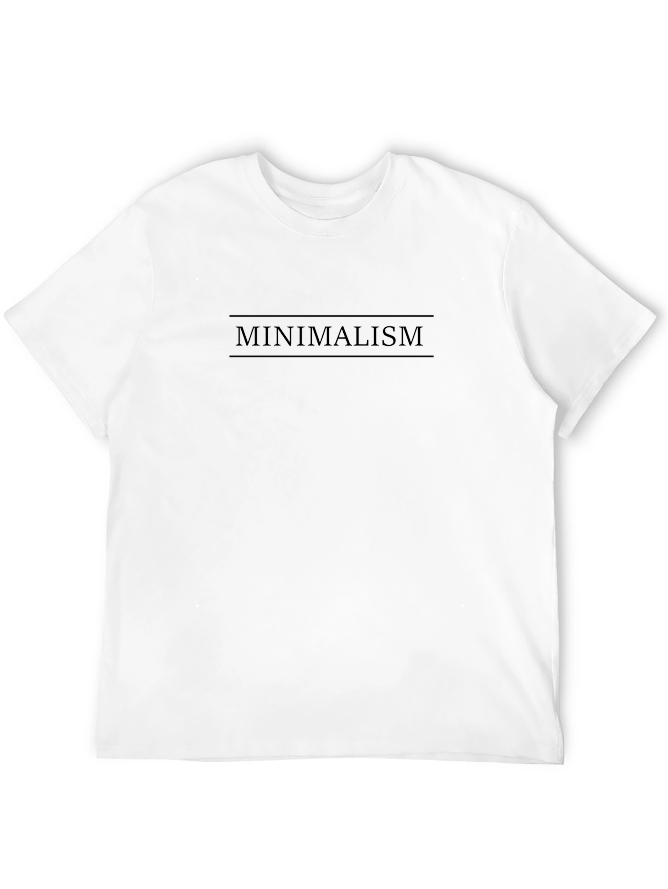Minimalism Graphic Tee - Black Cotton Comfort