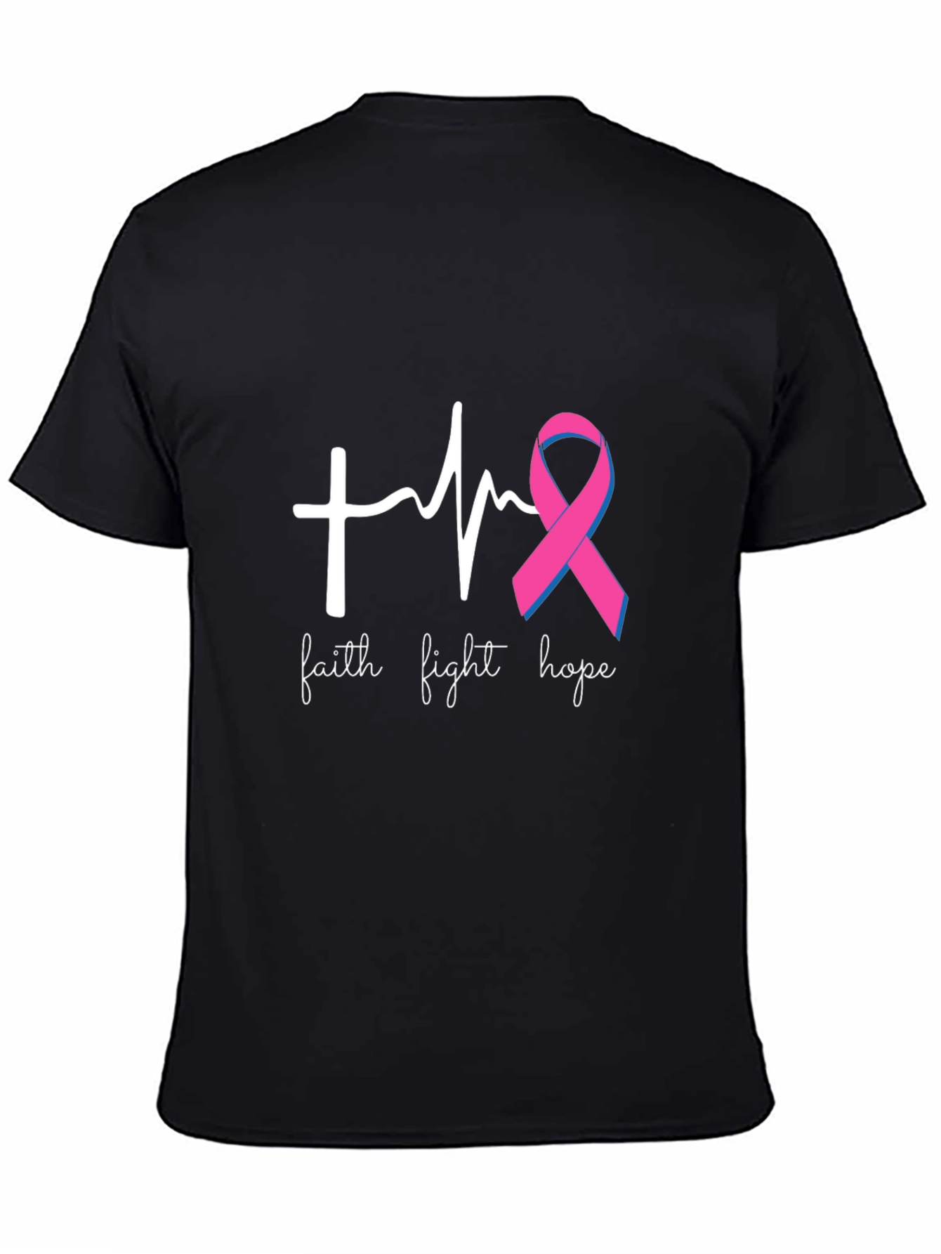 Faith Fight Hope T-Shirt - Breast Cancer Awareness Tee