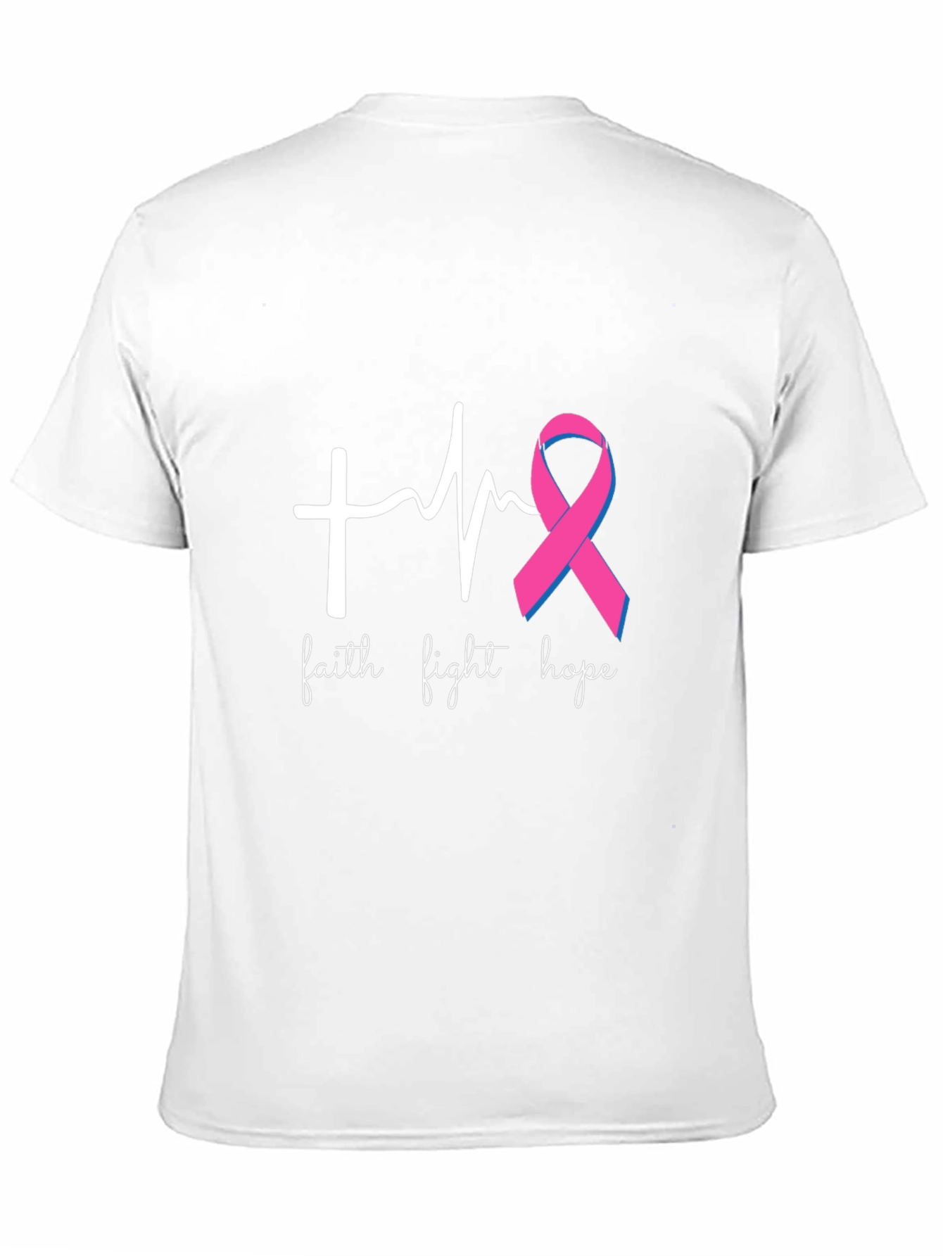 Faith Fight Hope T-Shirt - Breast Cancer Awareness Tee
