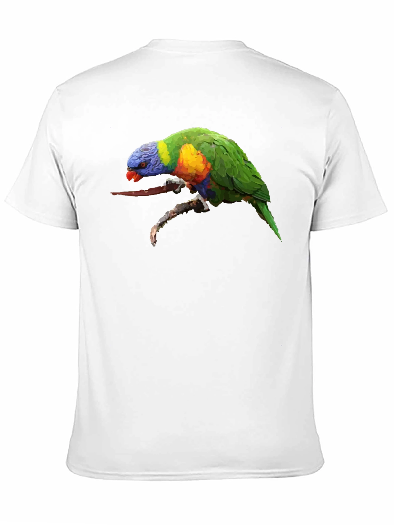 Lorikeet Parrot Graphic Black T-Shirt