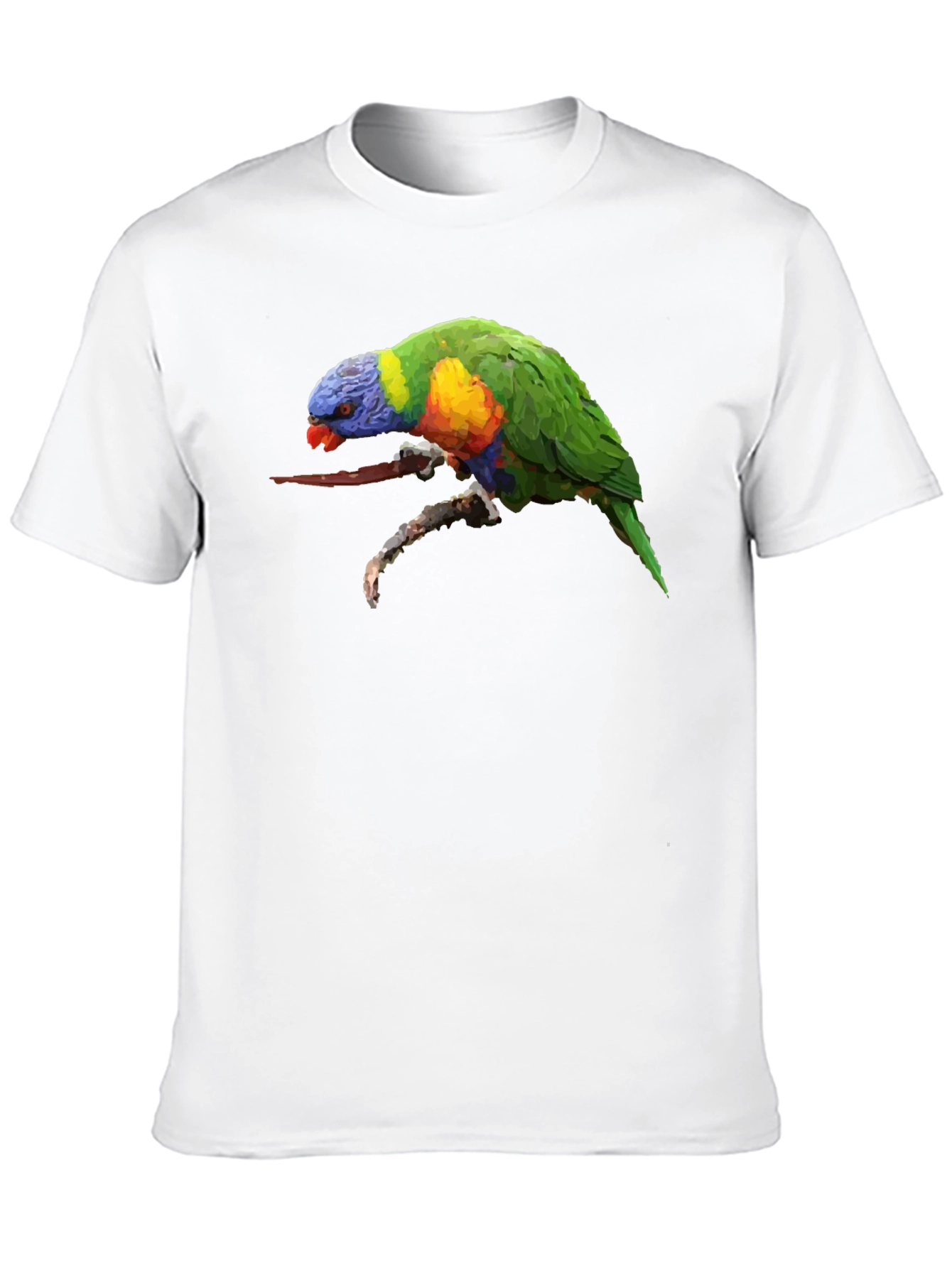 Lorikeet Parrot Graphic Black T-Shirt