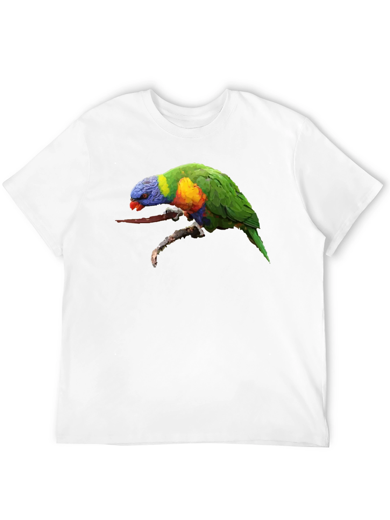 Lorikeet Parrot Graphic Black T-Shirt