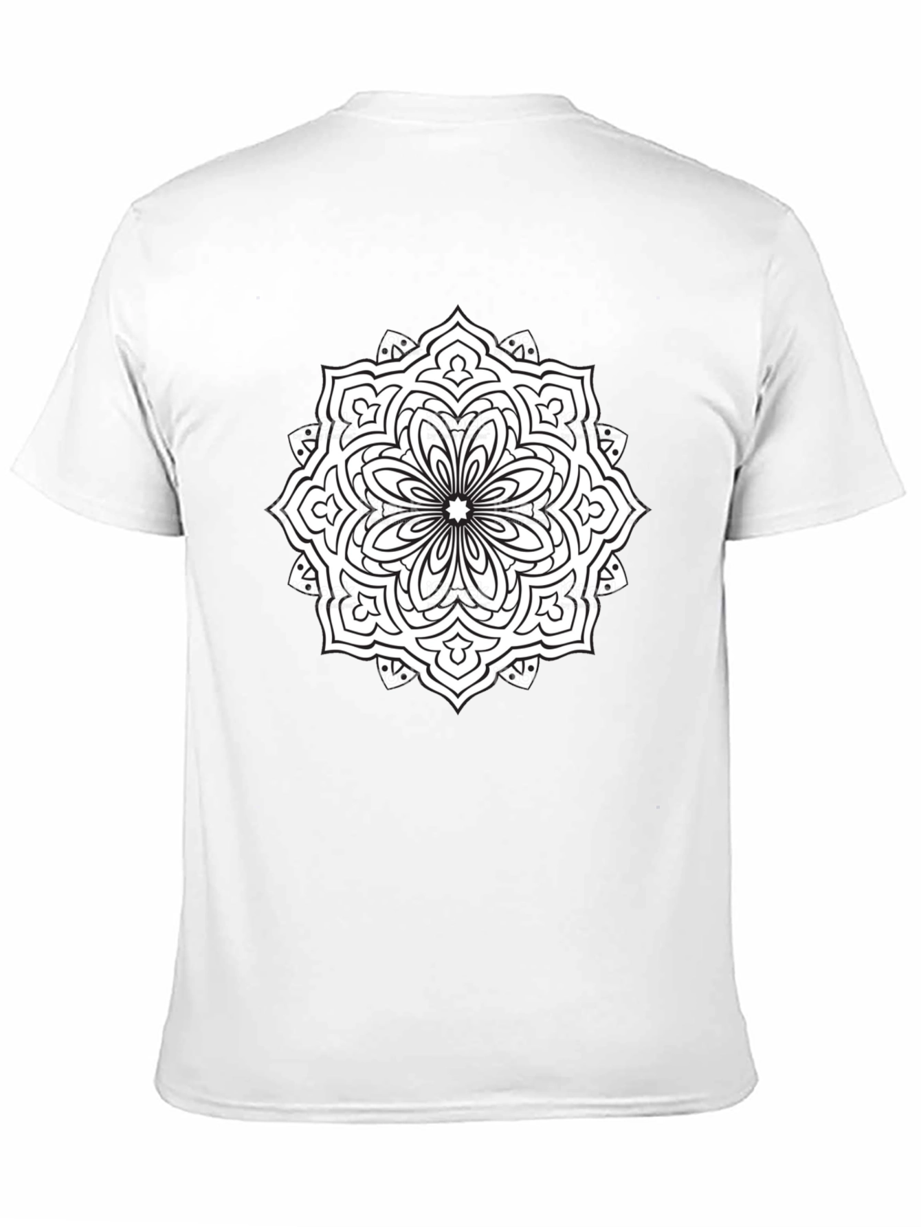Mandala Graphic Tee - Black Cotton T-Shirt