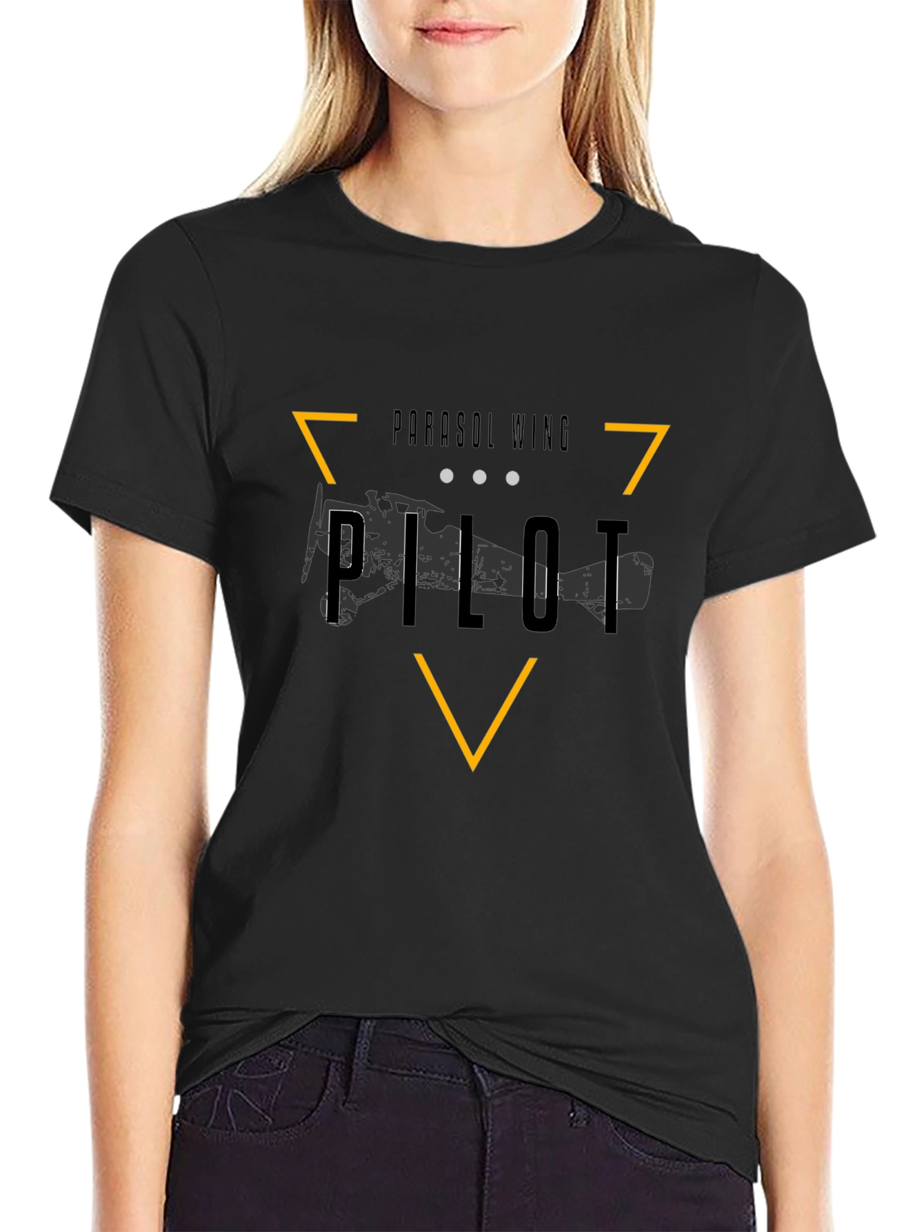 Parasol Wing Pilot T-Shirt - Aviation Inspired Design