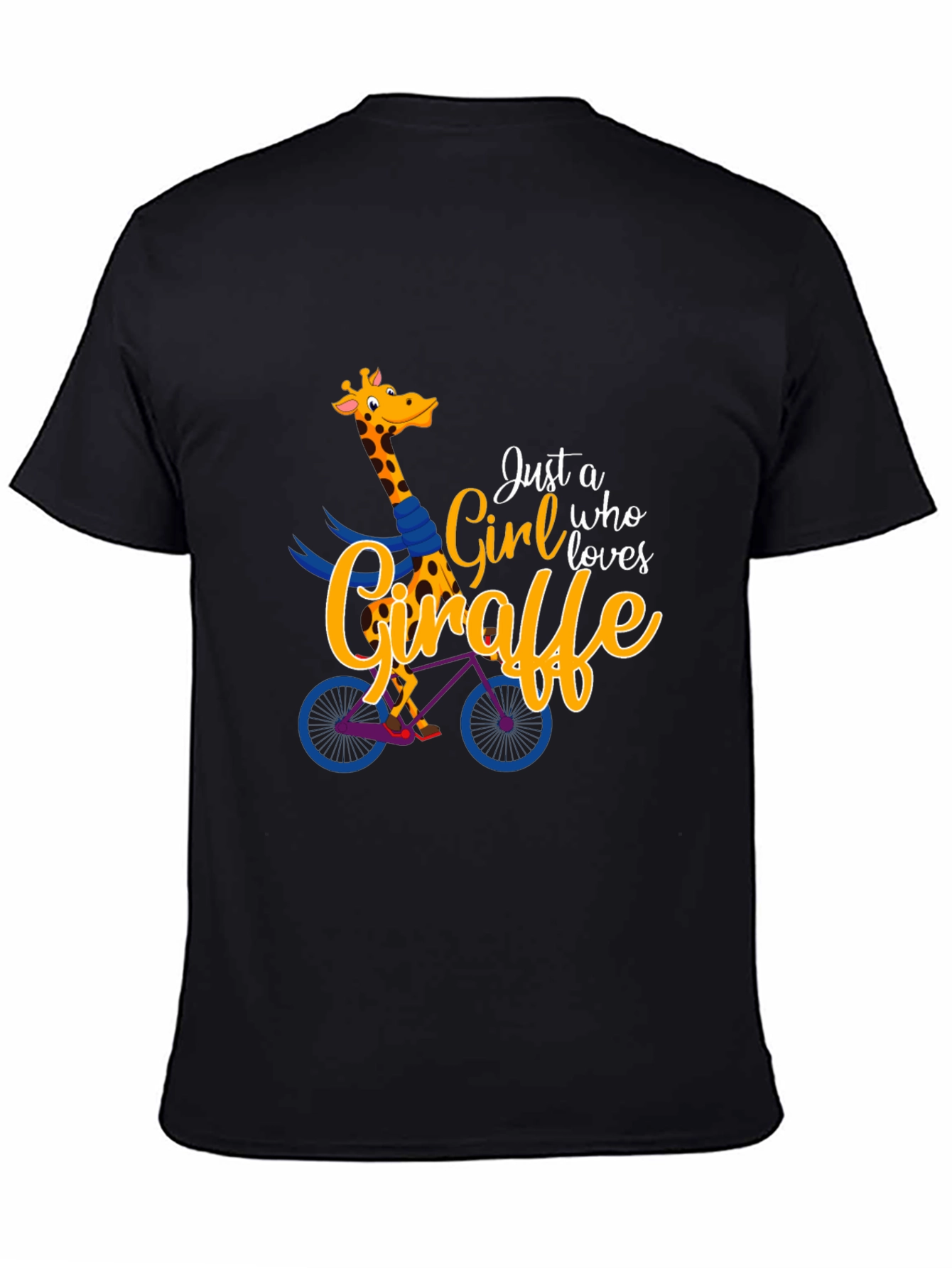 Giraffe Lover Graphic Tee - Black T-Shirt