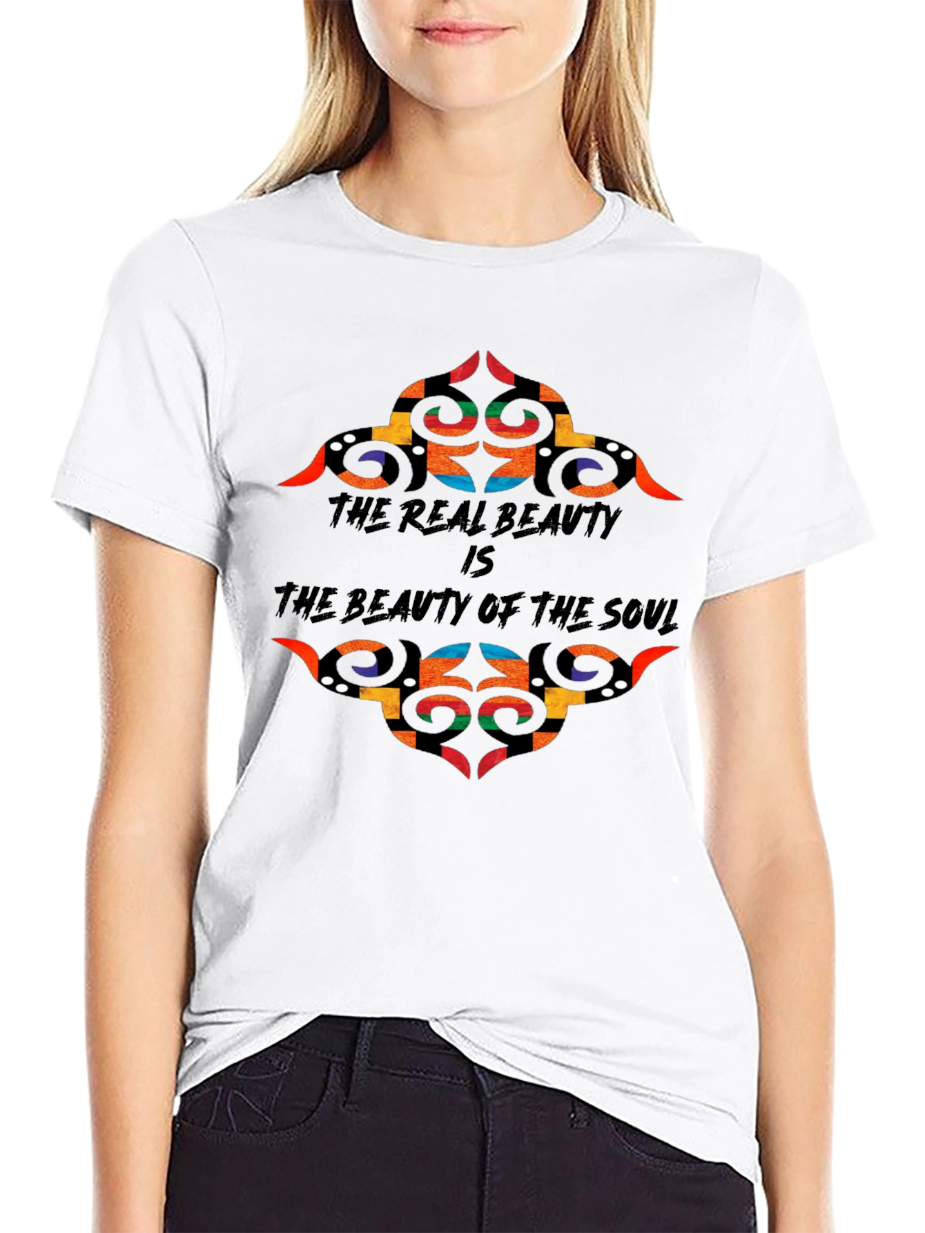 Soul Beauty Graphic Tee - Black Cotton T-Shirt
