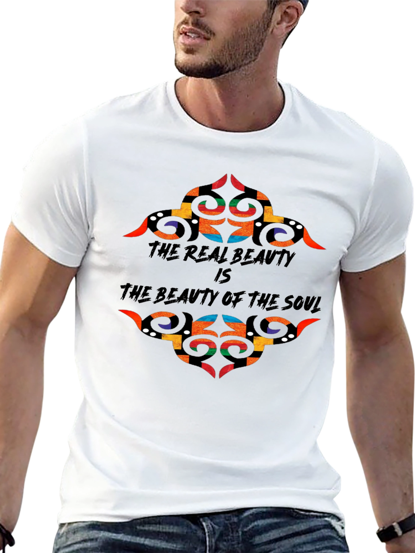 Soul Beauty Graphic Tee - Black Cotton T-Shirt
