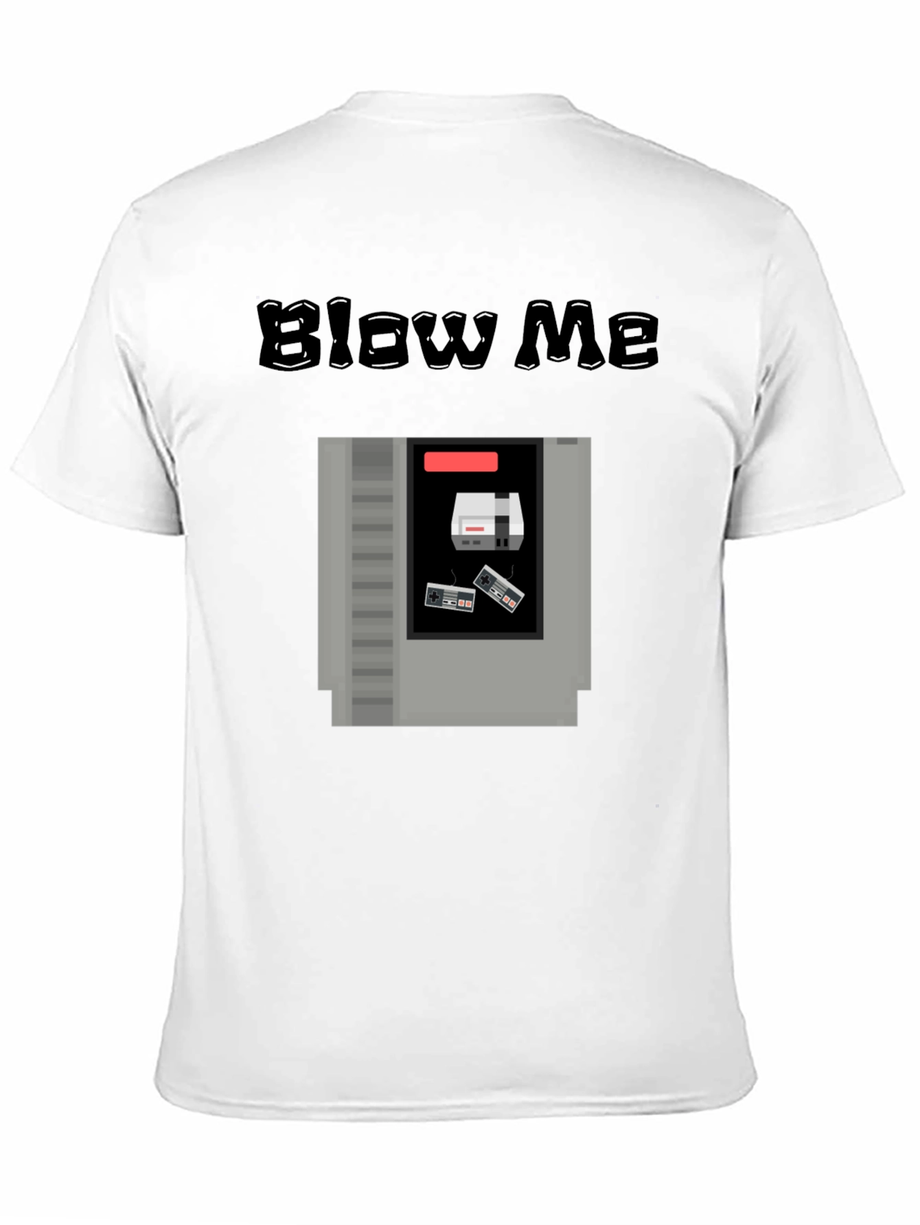 Retro Gaming T-Shirt - Blow Me NES Cartridge Tee