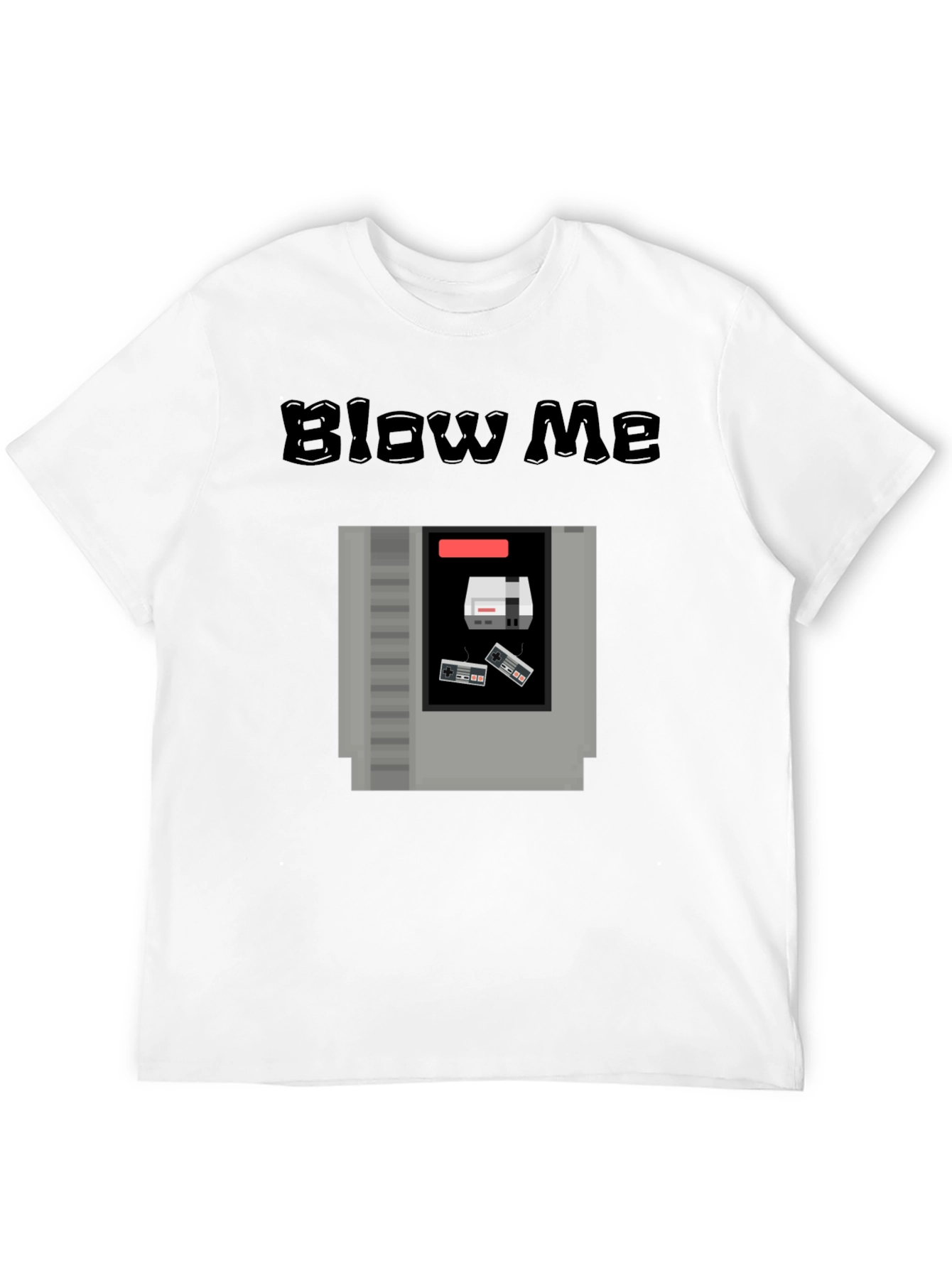 Retro Gaming T-Shirt - Blow Me NES Cartridge Tee