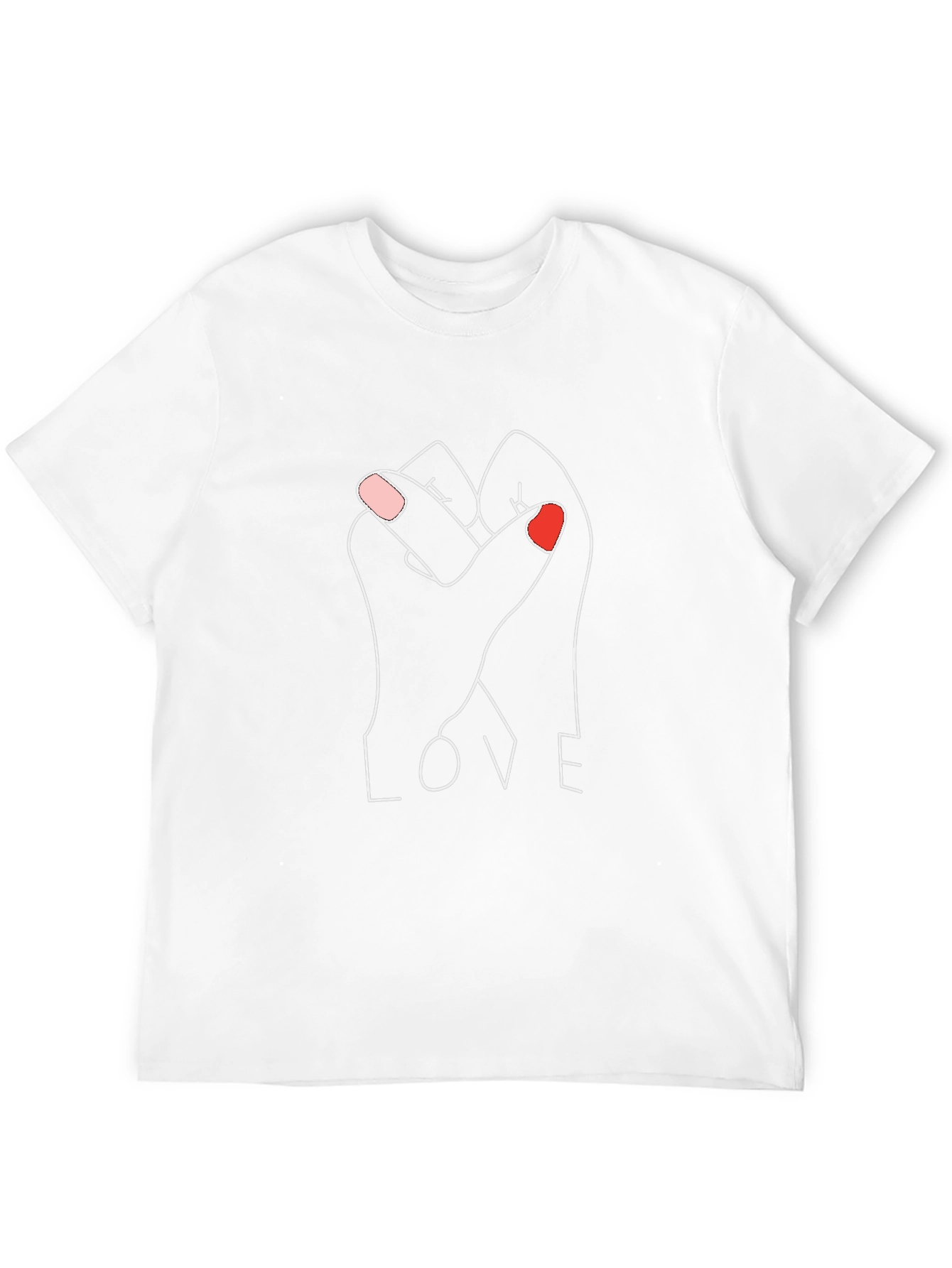 Love Hands Graphic Tee - Unisex Cotton Blend