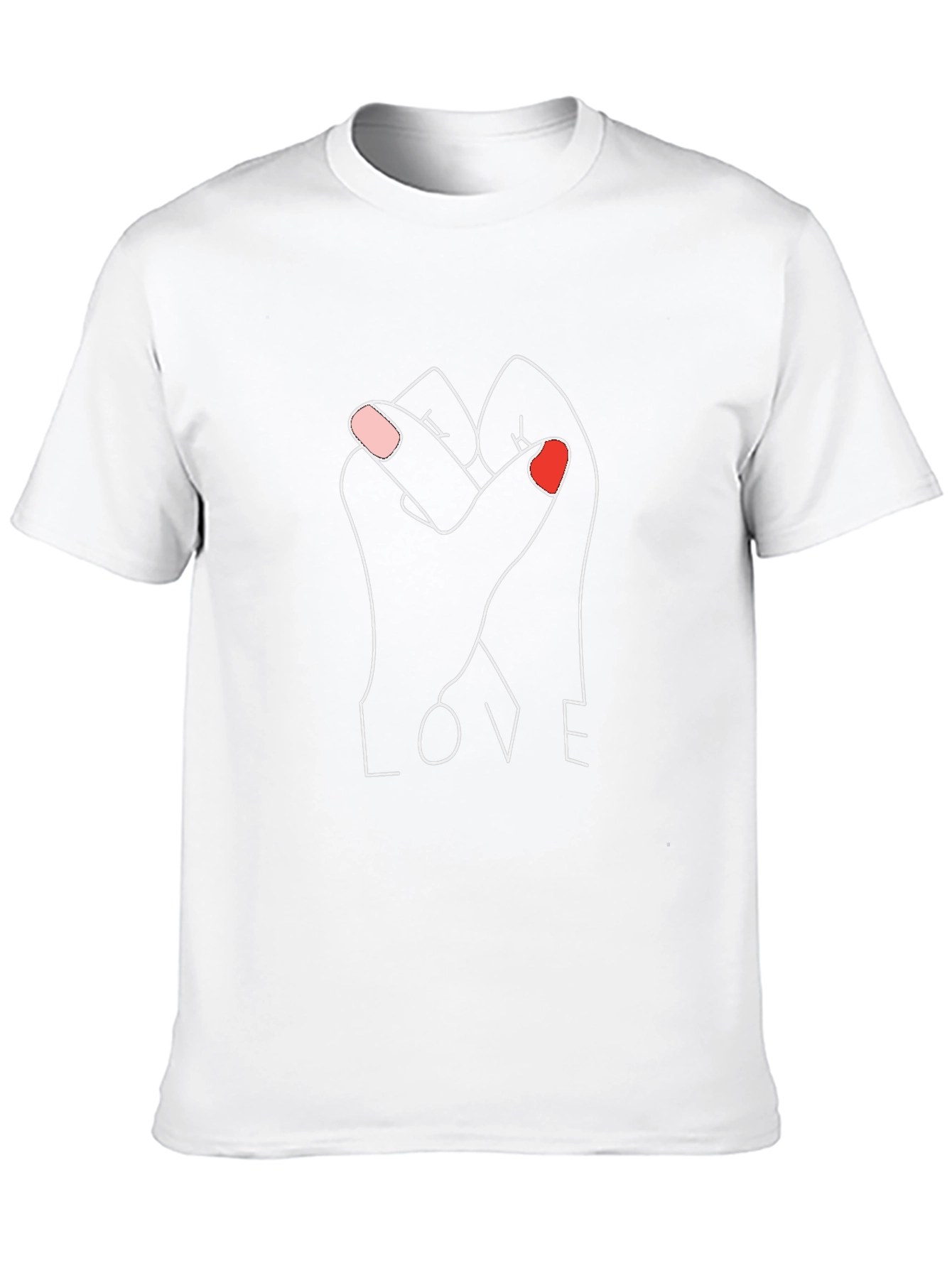Love Hands Graphic Tee - Unisex Cotton Blend