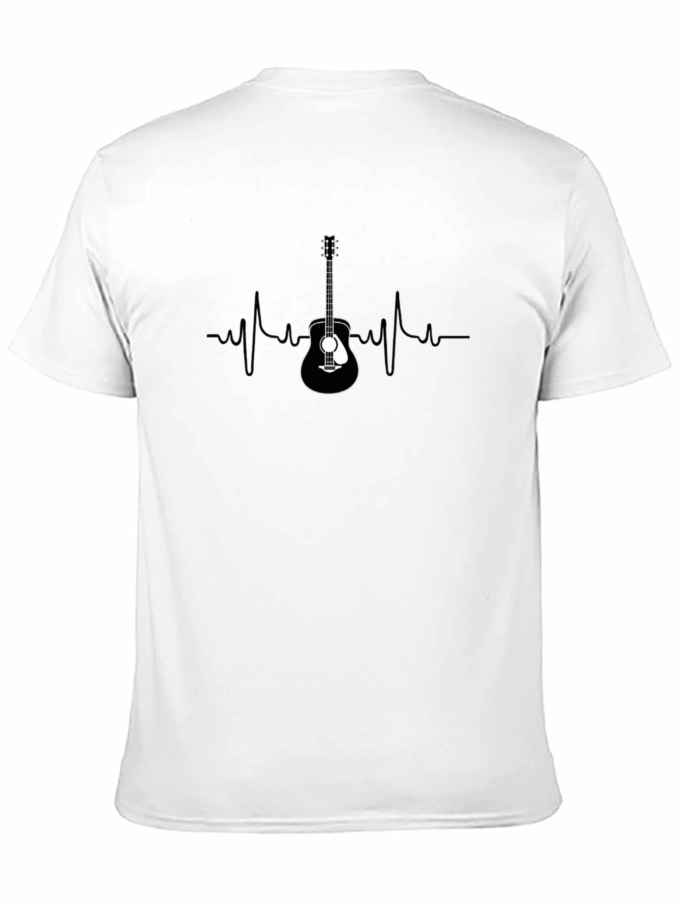 Guitar Heartbeat Graphic Tee - Music Lovers T-Shirt