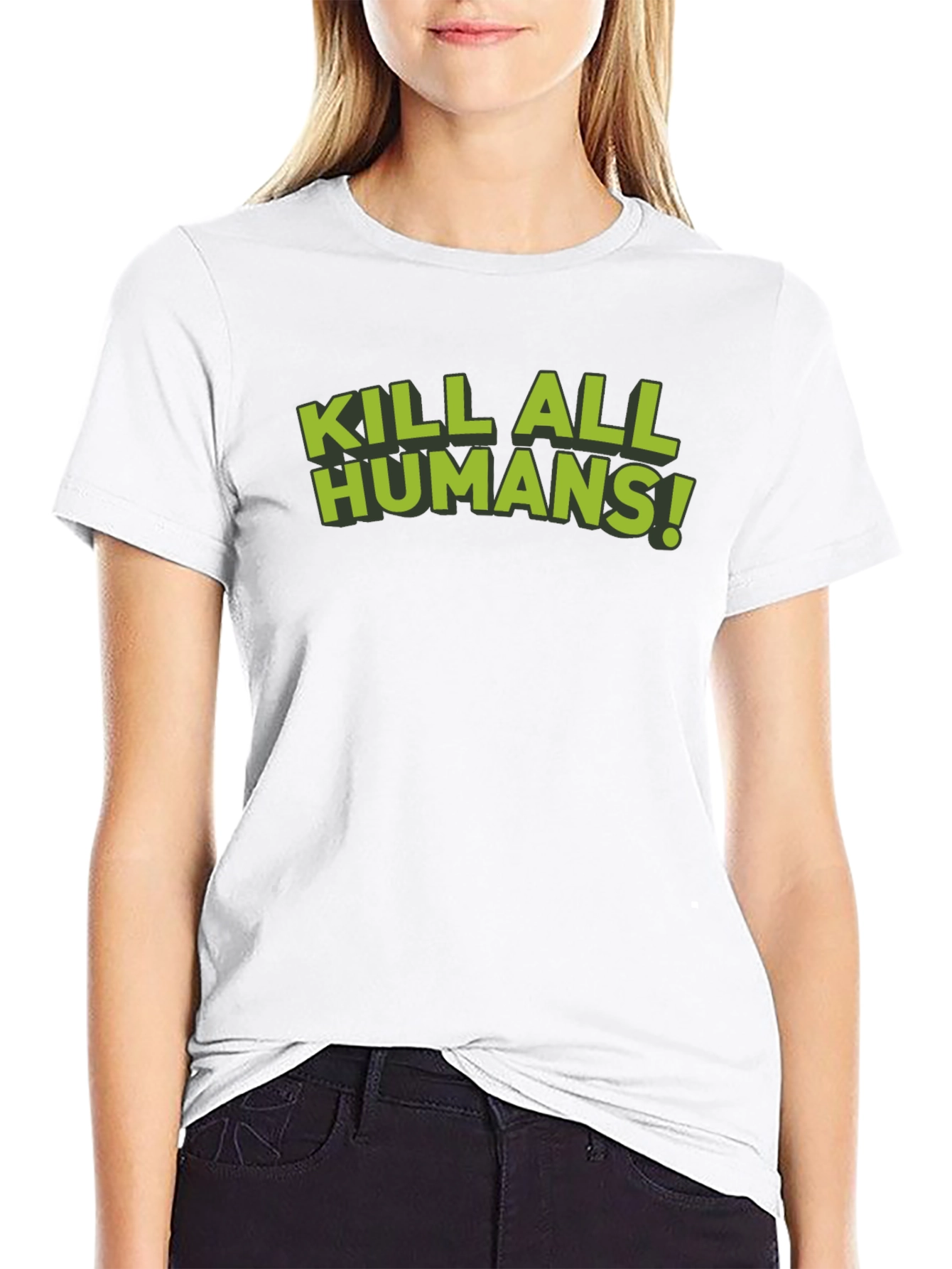 Kill All Humans! Graphic Tee - Sci-Fi Humor