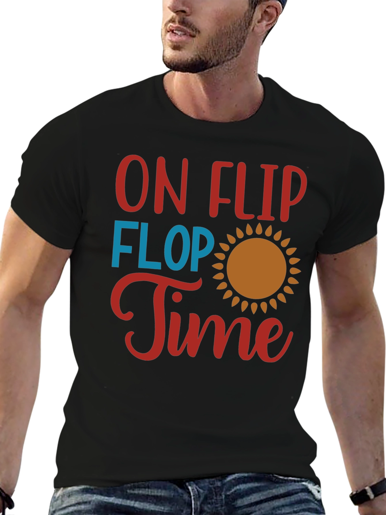 On Flip Flop Time Graphic T-Shirt