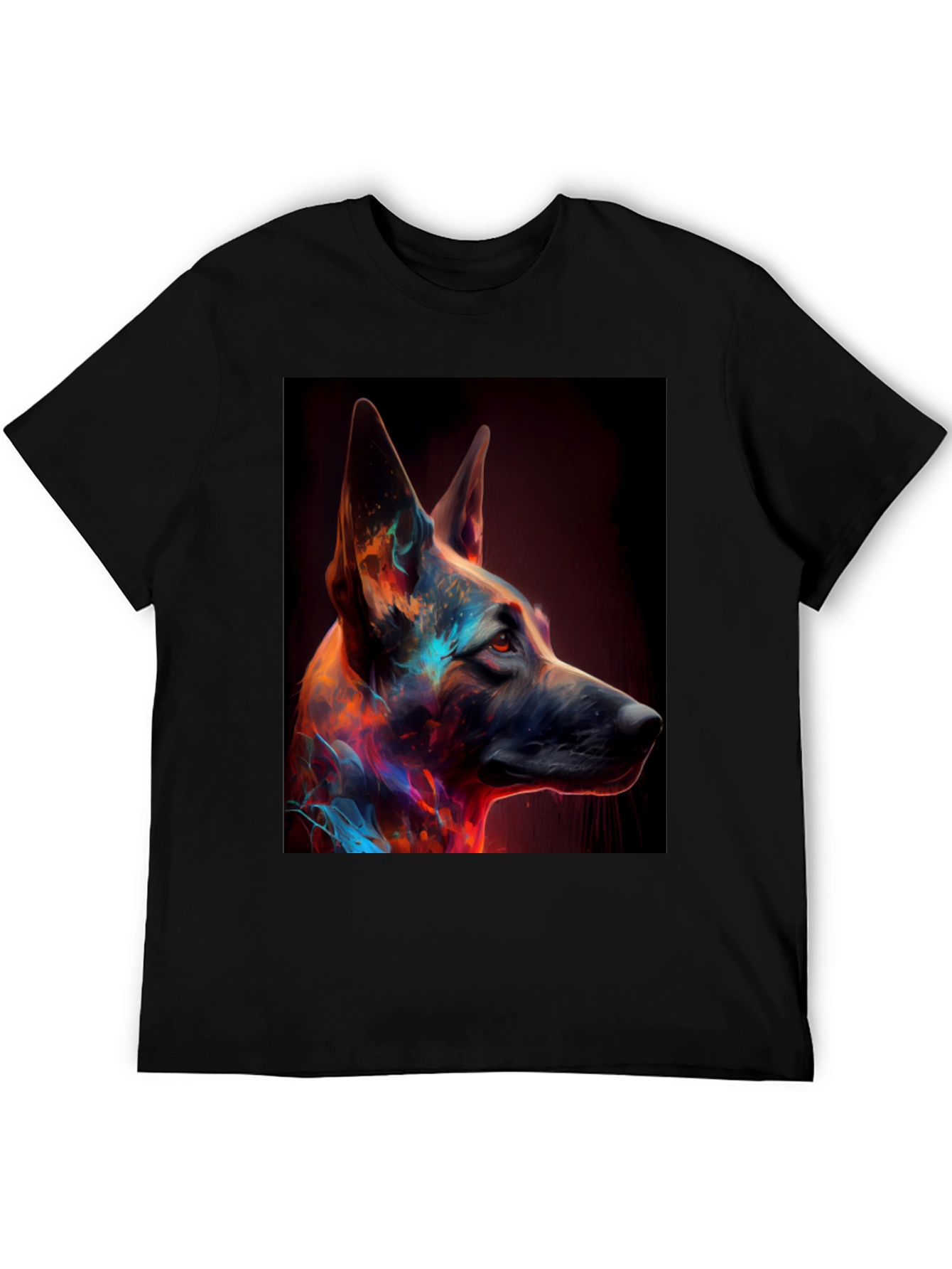 Abstract Dog Portrait Graphic Tee