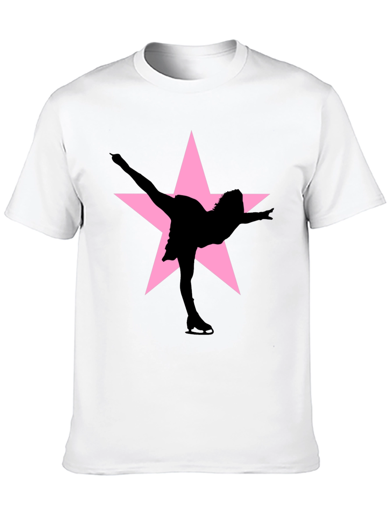Ice Skating Star T-Shirt - Black