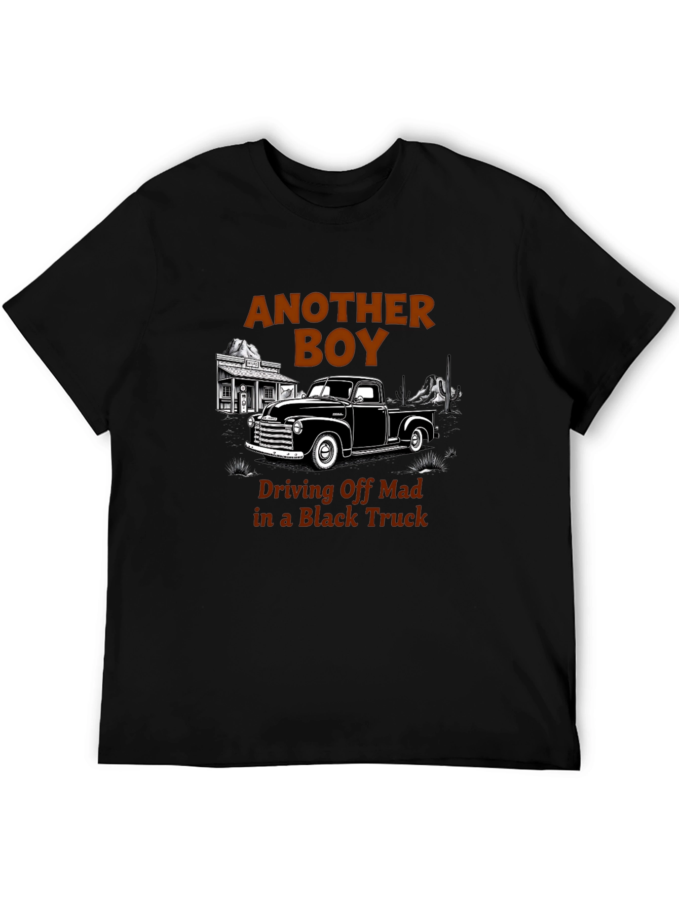 Black Truck T-Shirt - Another Boy Driving Off Mad