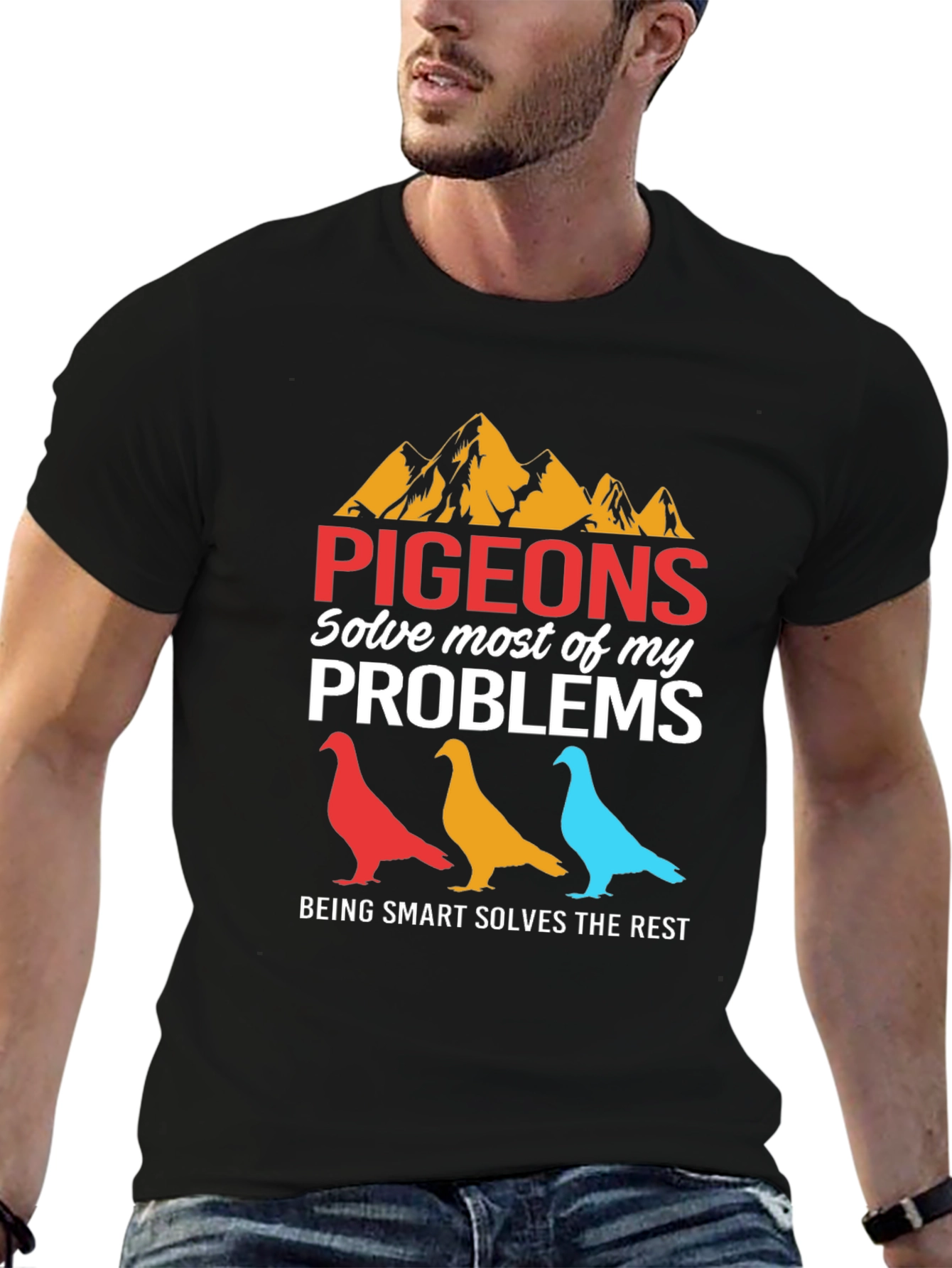 Pigeons Solve My Problems Graphic Tee