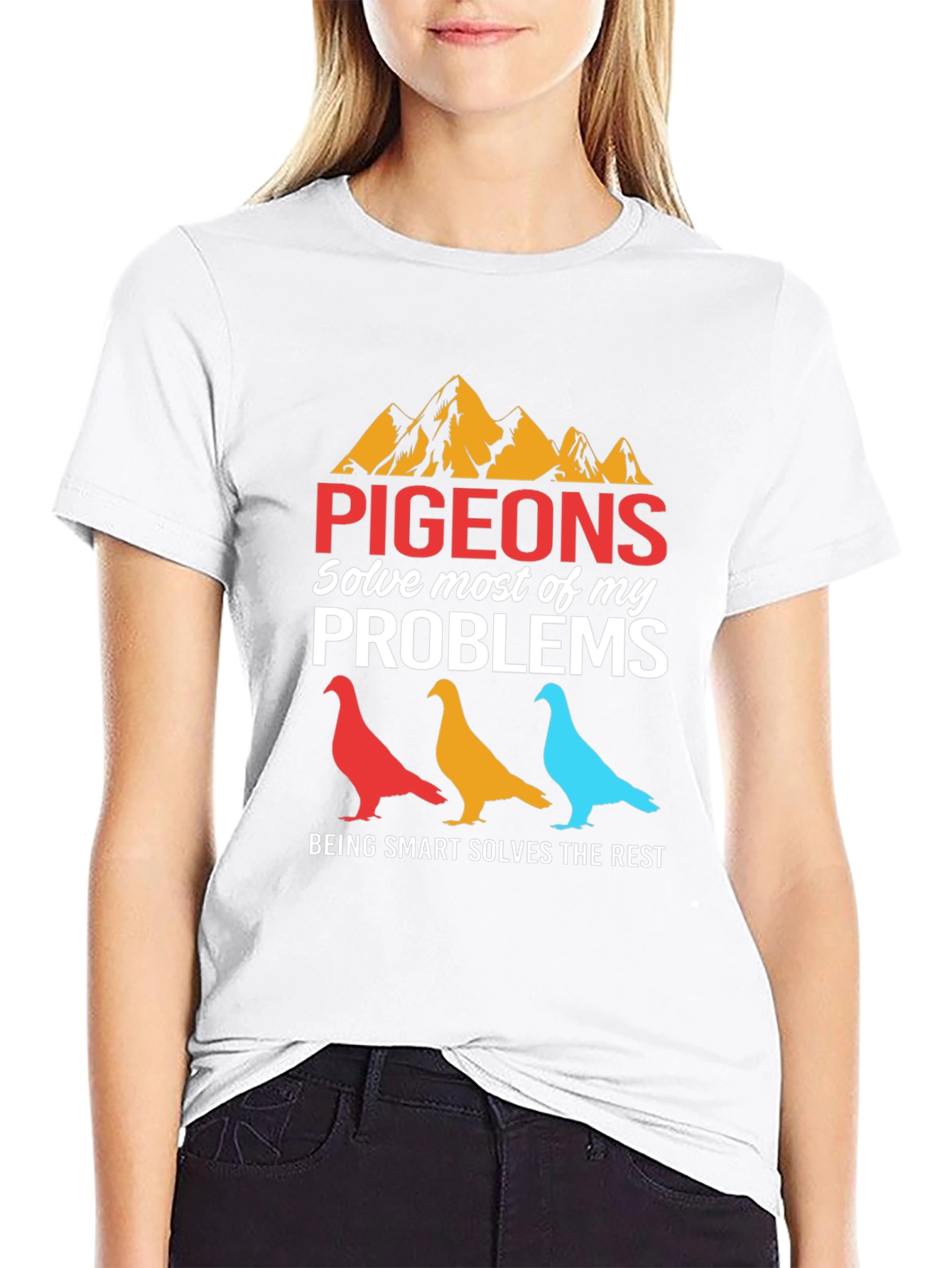 Pigeons Solve My Problems Graphic Tee