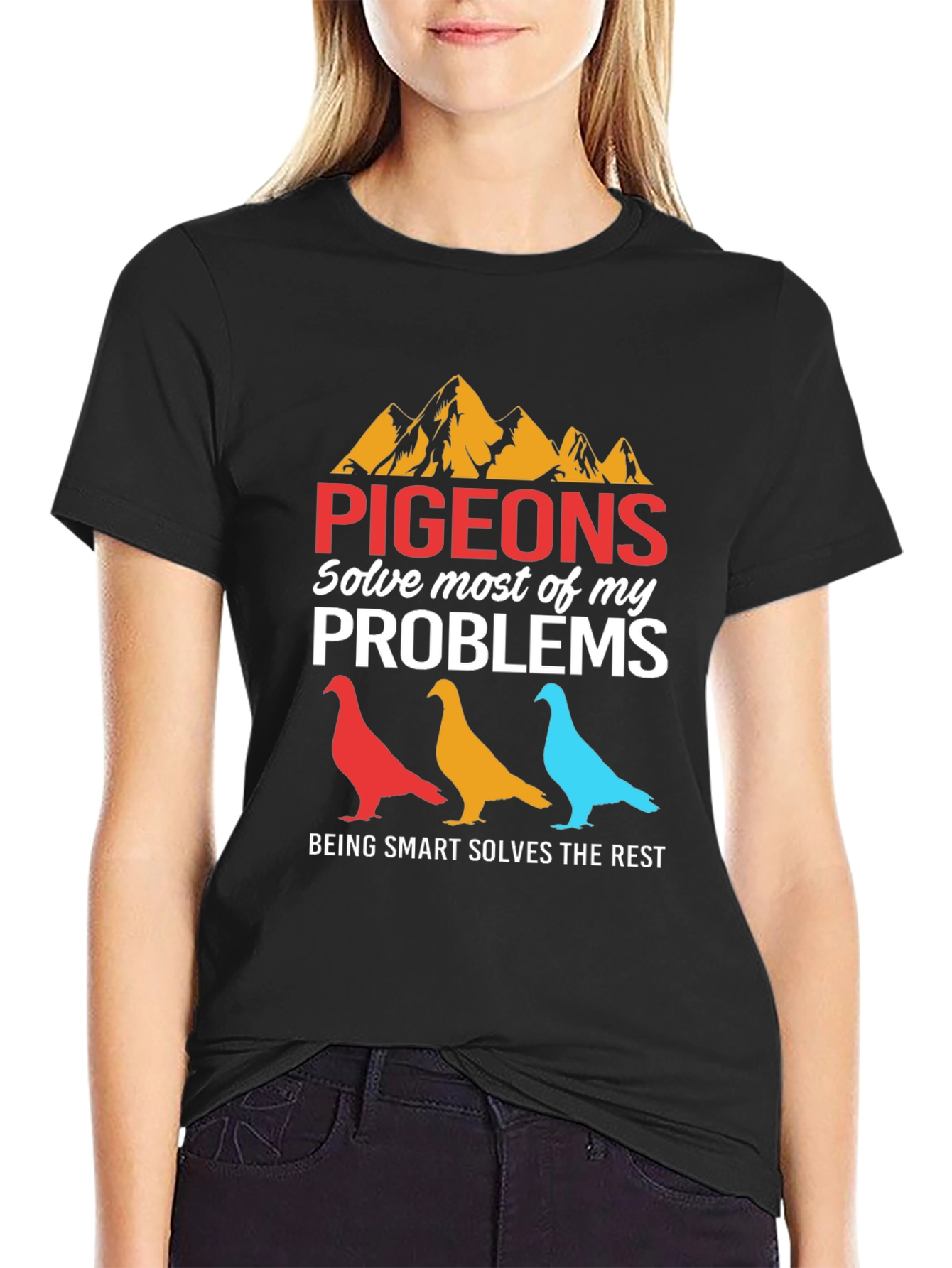 Pigeons Solve My Problems Graphic Tee