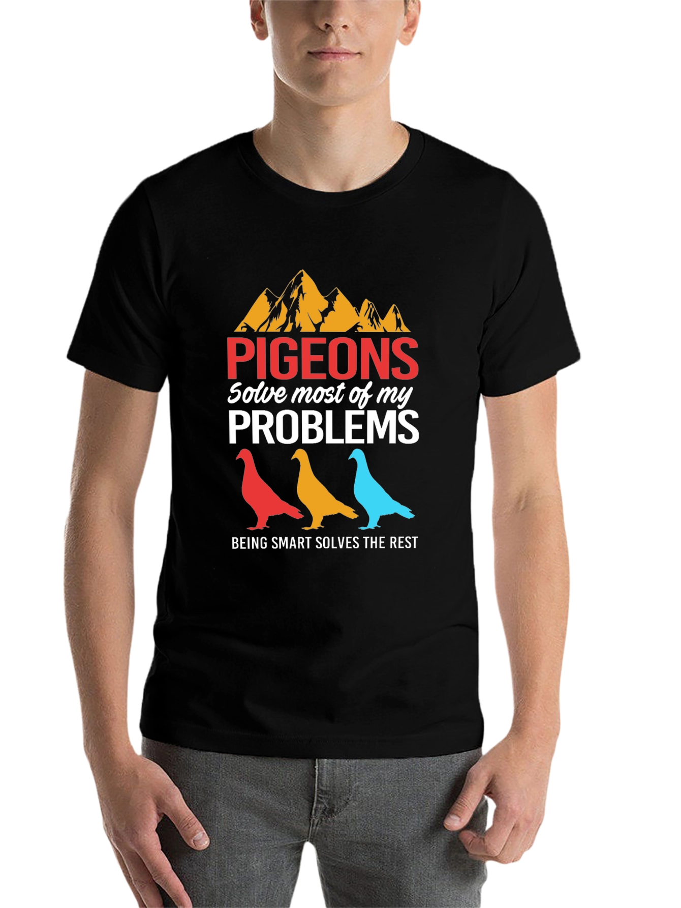 Pigeons Solve My Problems Graphic Tee