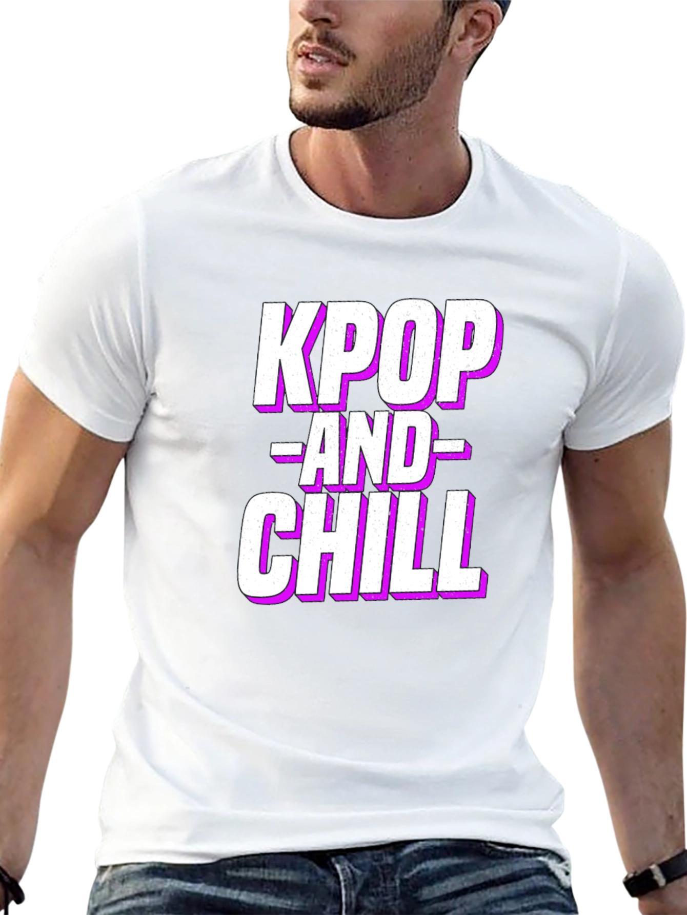Kpop and Chill Graphic Tee - Stylish Trendy Shirt