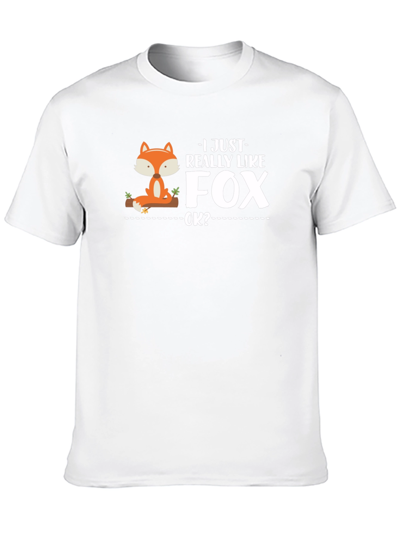 I Just Really Like Fox OK? Mens Black T-Shirt