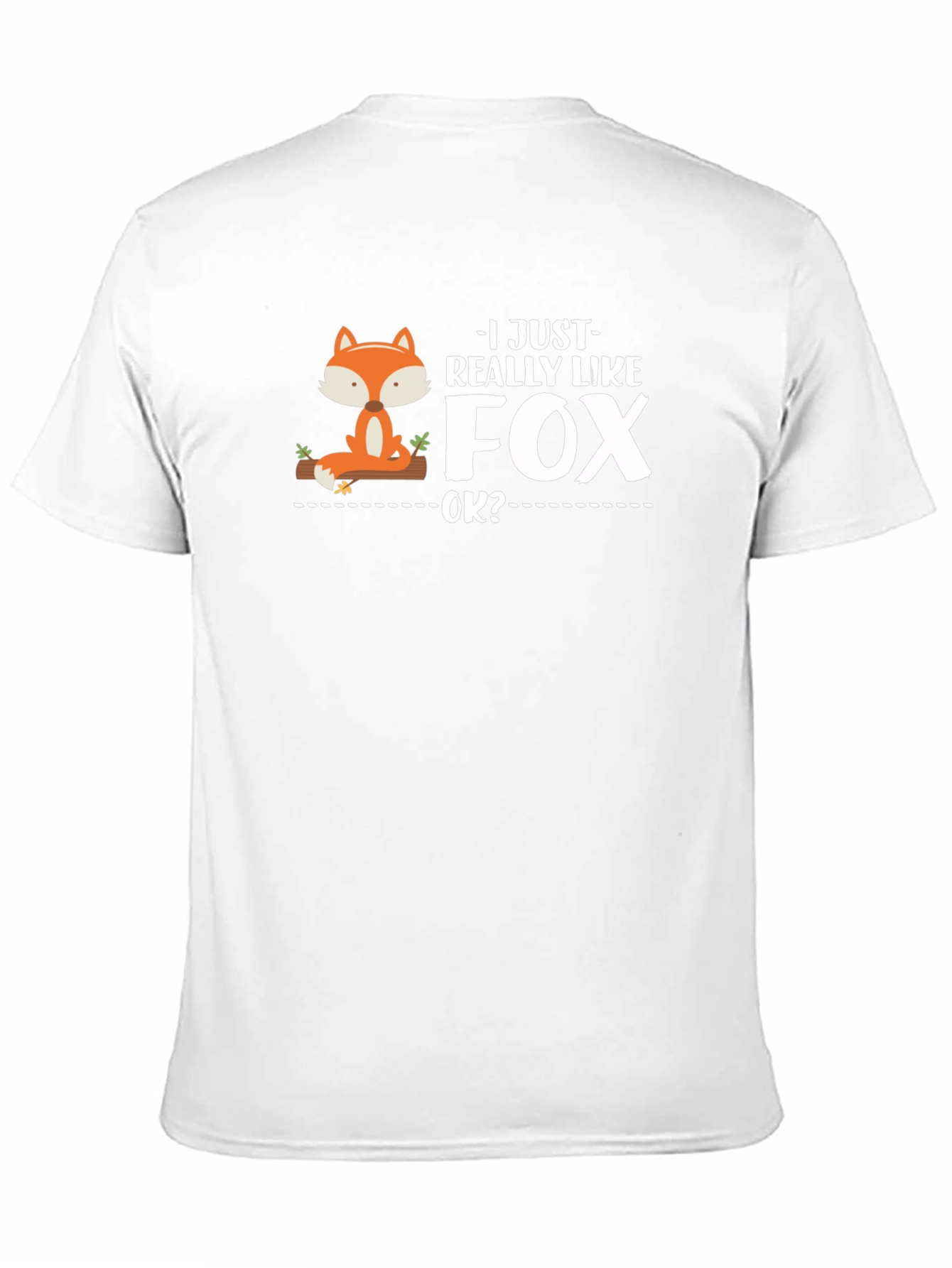 I Just Really Like Fox OK? Mens Black T-Shirt