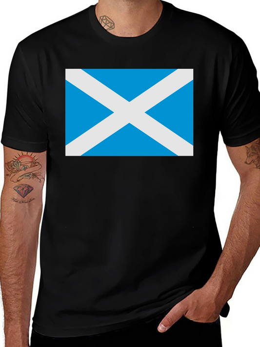 Scotland Flag Graphic T-Shirt - Black
