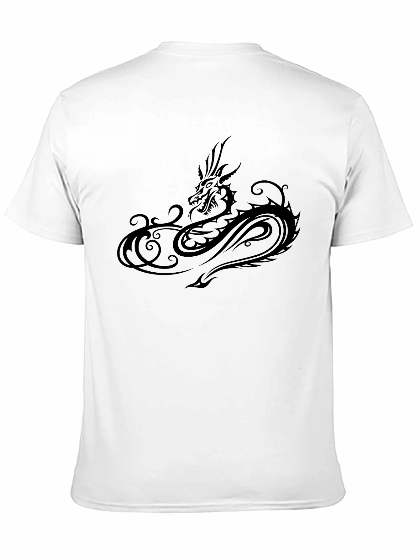 Black Dragon Graphic T-Shirt - Mens Casual Tee