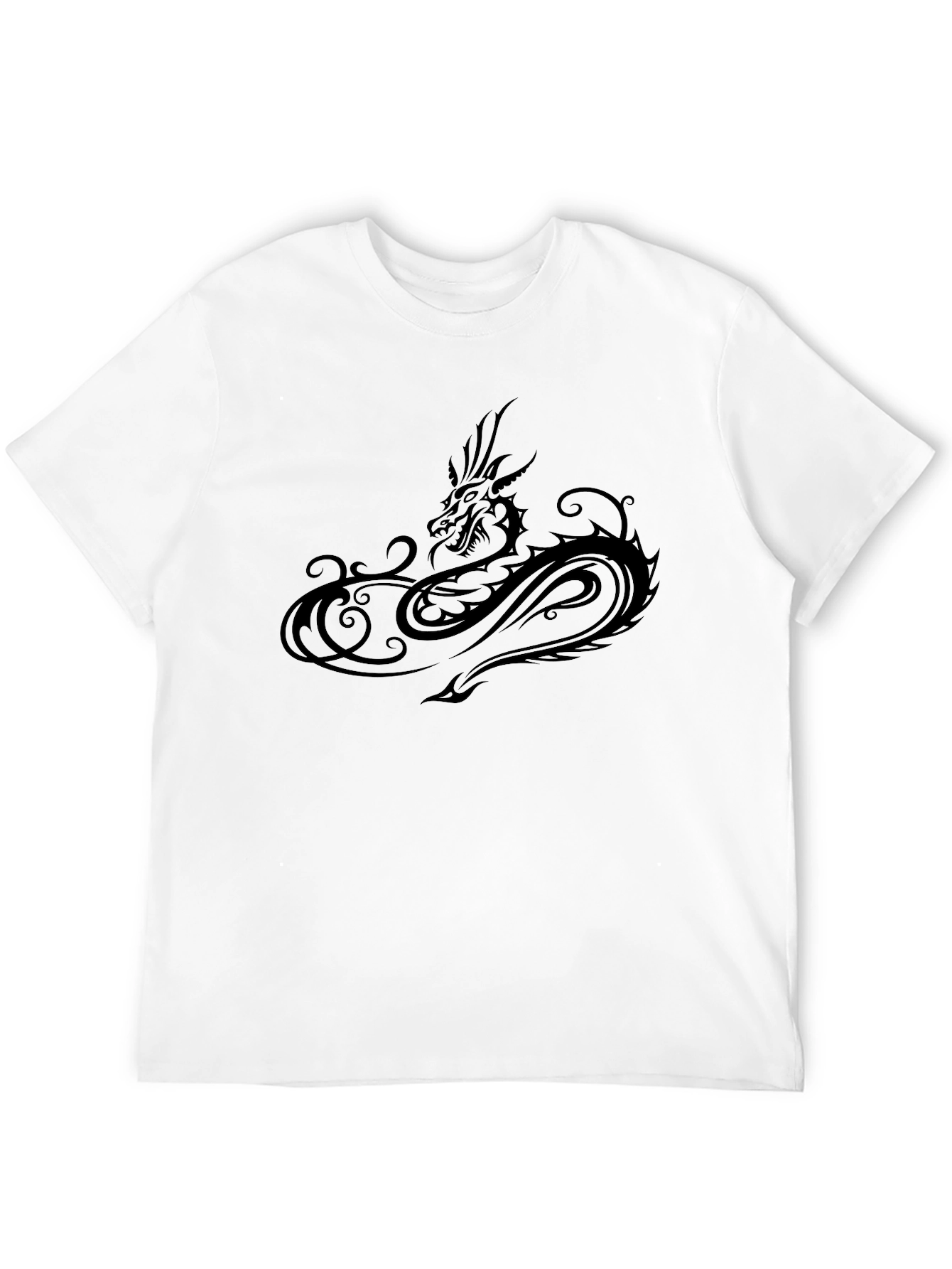 Black Dragon Graphic T-Shirt - Mens Casual Tee