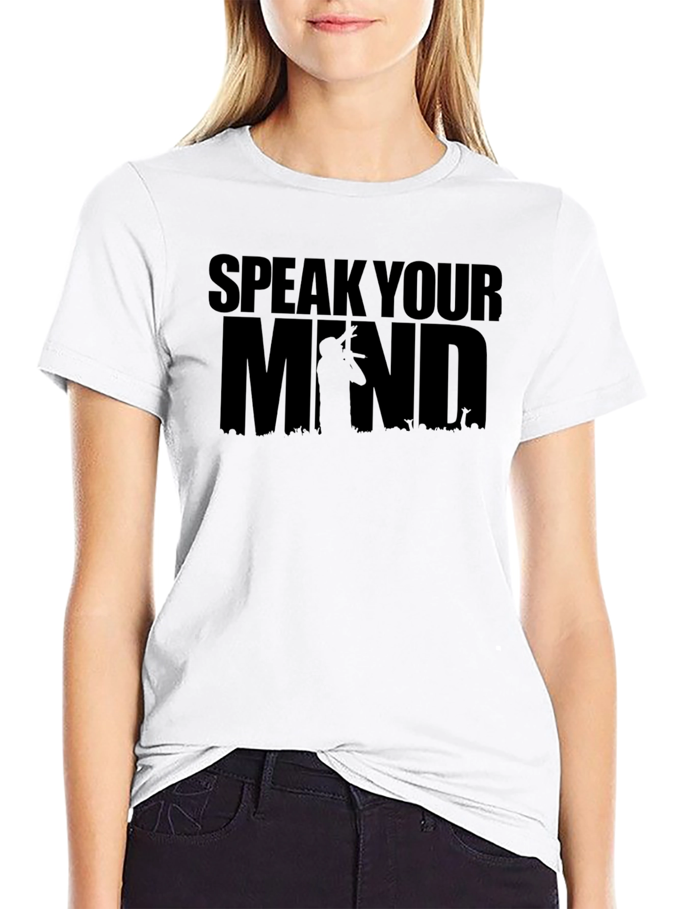 Speak Your Mind Graphic T-Shirt - Black