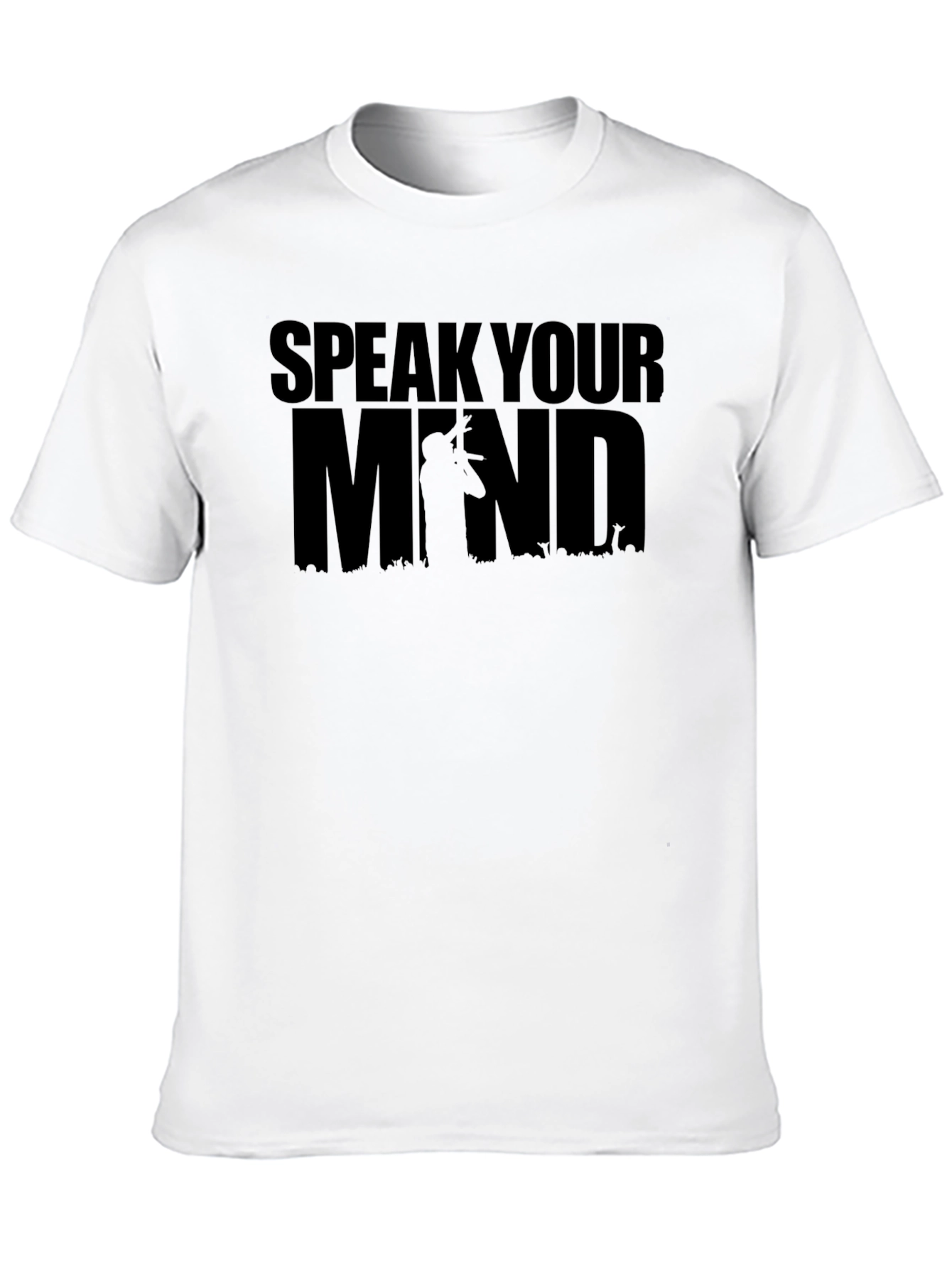 Speak Your Mind Graphic T-Shirt - Black