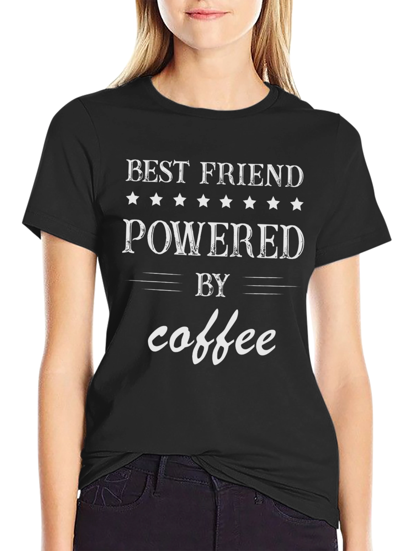 Best Friend Powered By Coffee T-Shirt