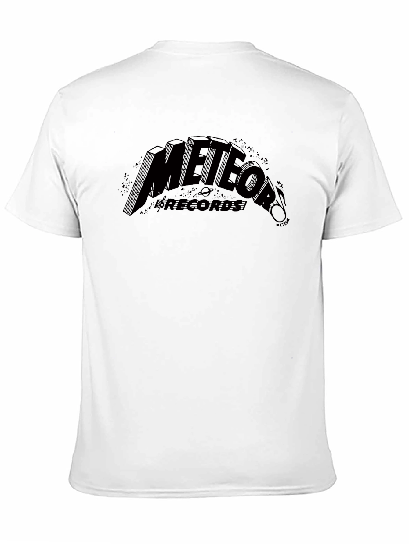 Meteor Records Black Graphic Tee