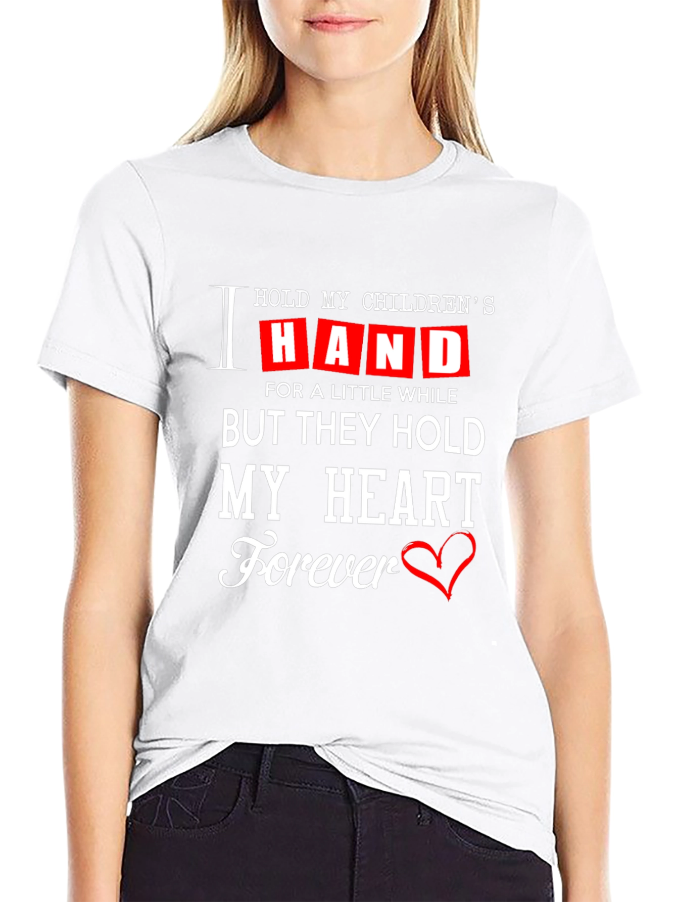 Childrens Hand Heart Forever T-Shirt