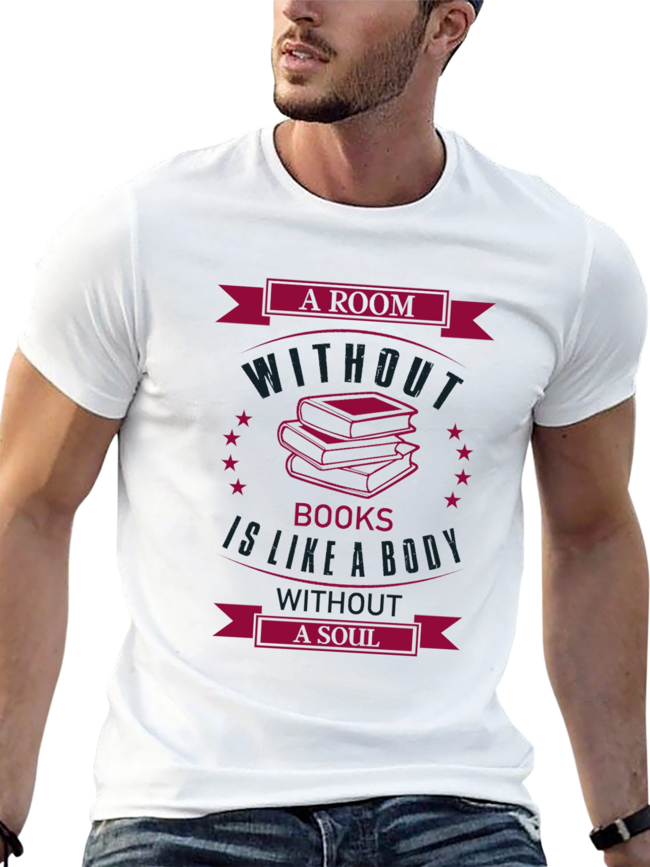 A Room Without Books Black Graphic Tee