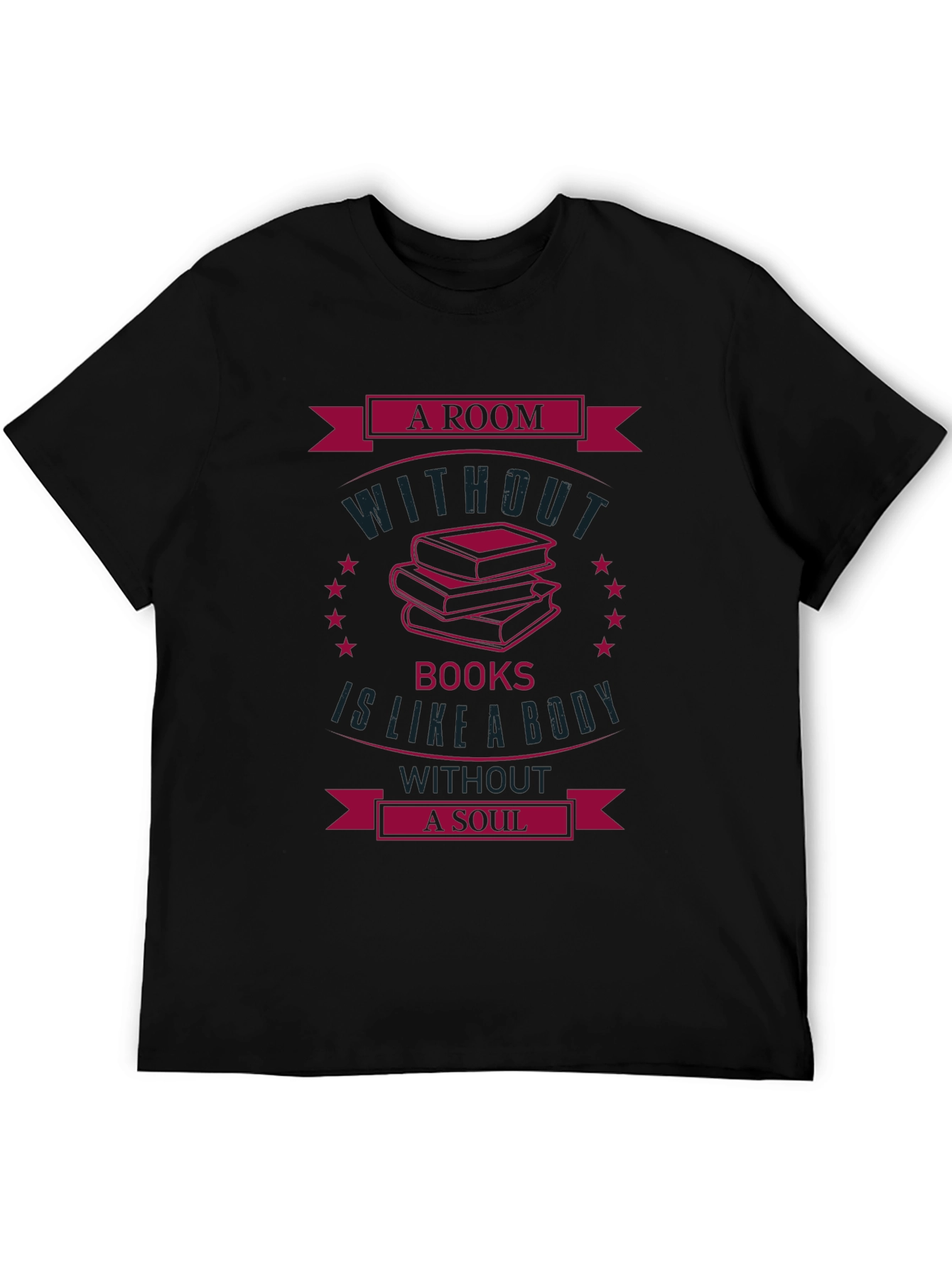A Room Without Books Black Graphic Tee