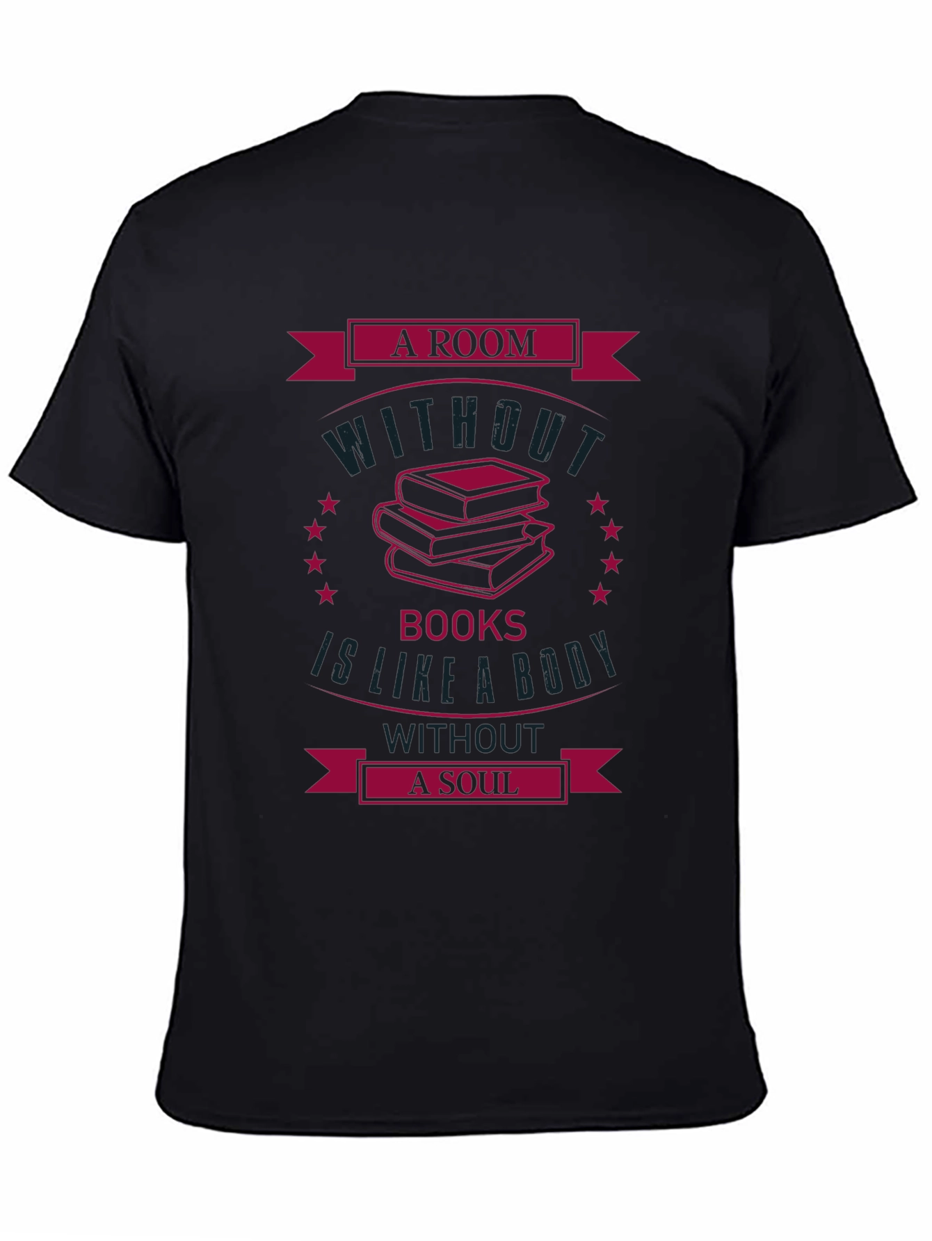 A Room Without Books Black Graphic Tee