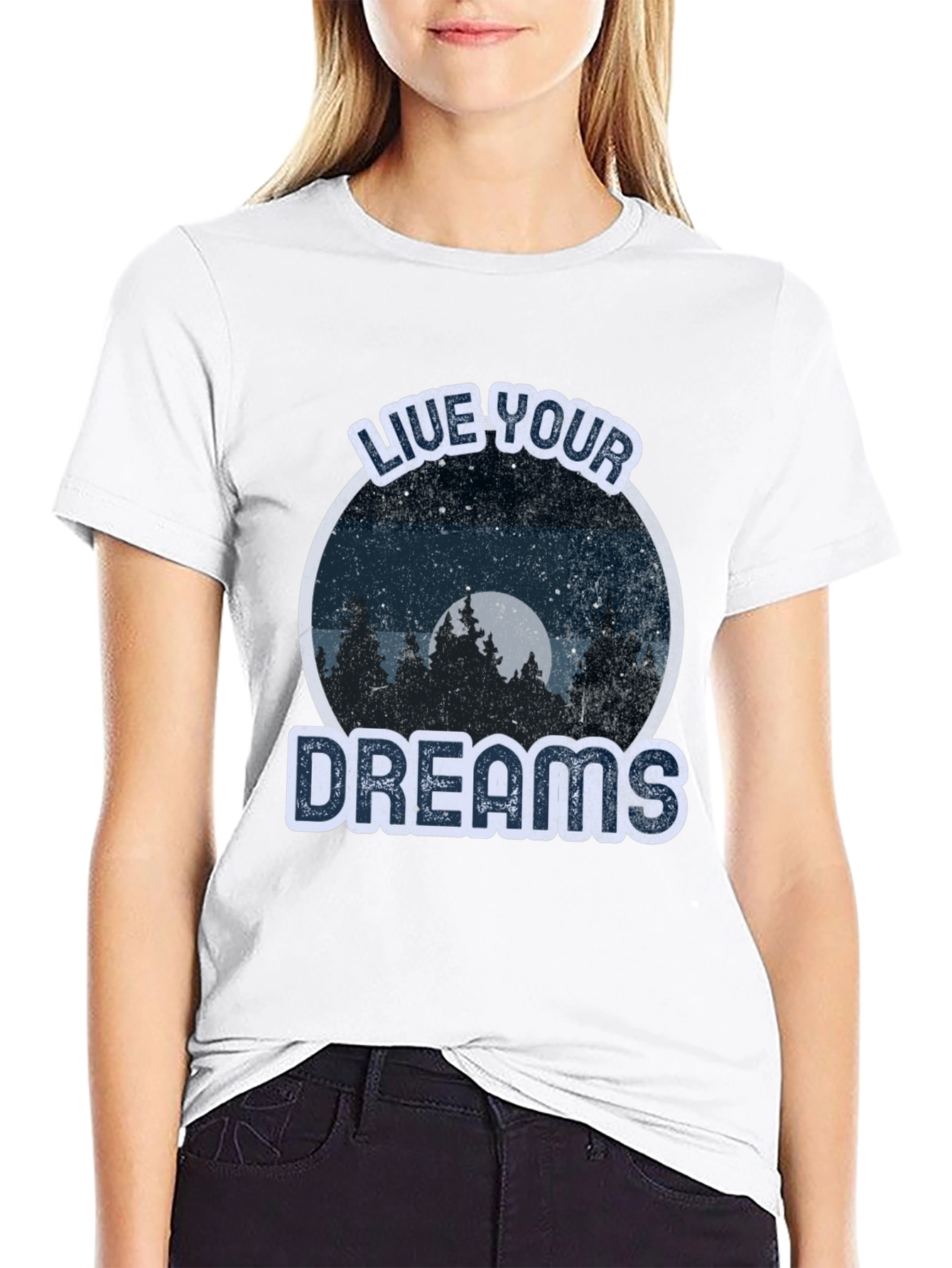 Live Your Dreams Graphic Tee -  Nature Lover T-Shirt