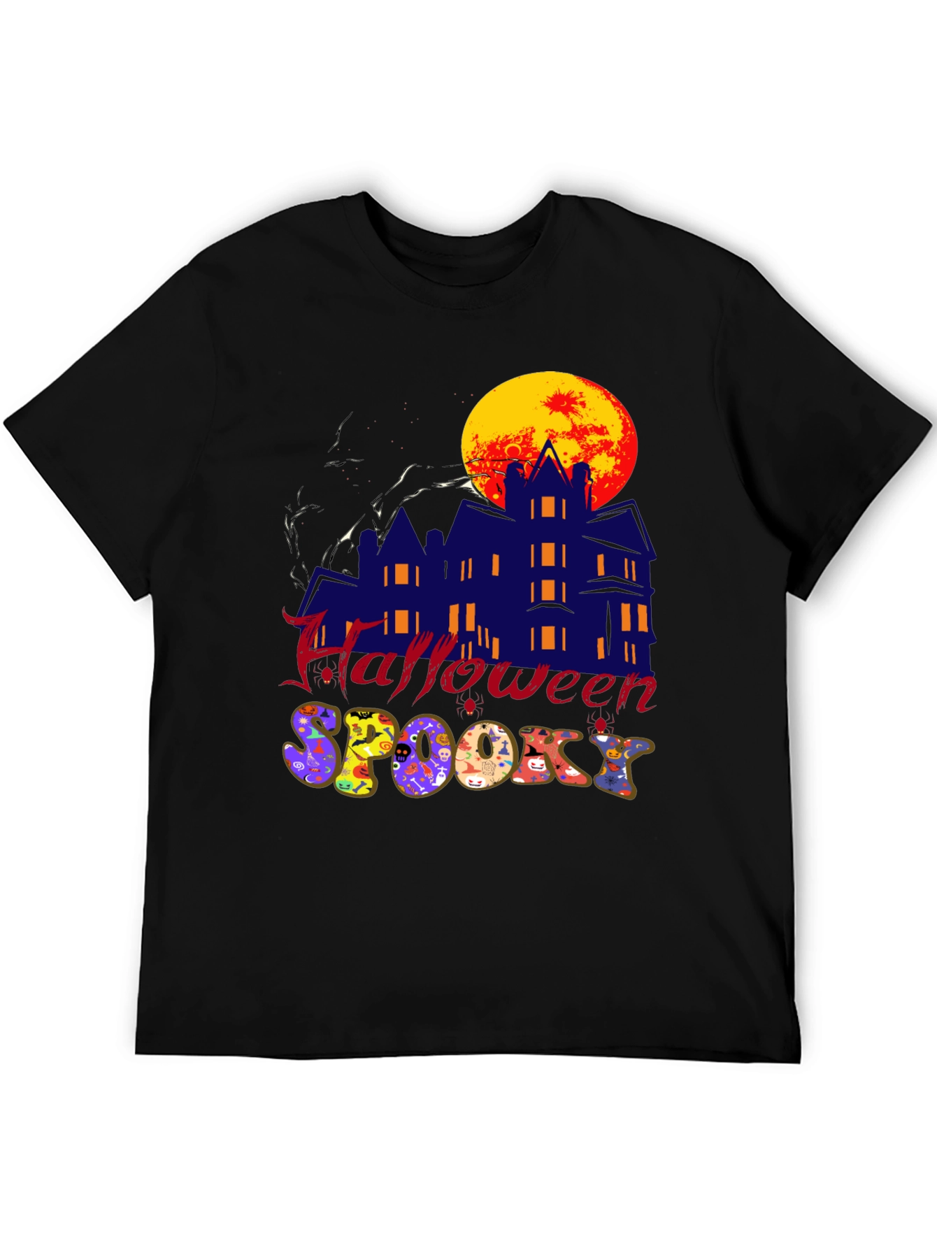 Halloween Spooky Graphic Tee Shirt