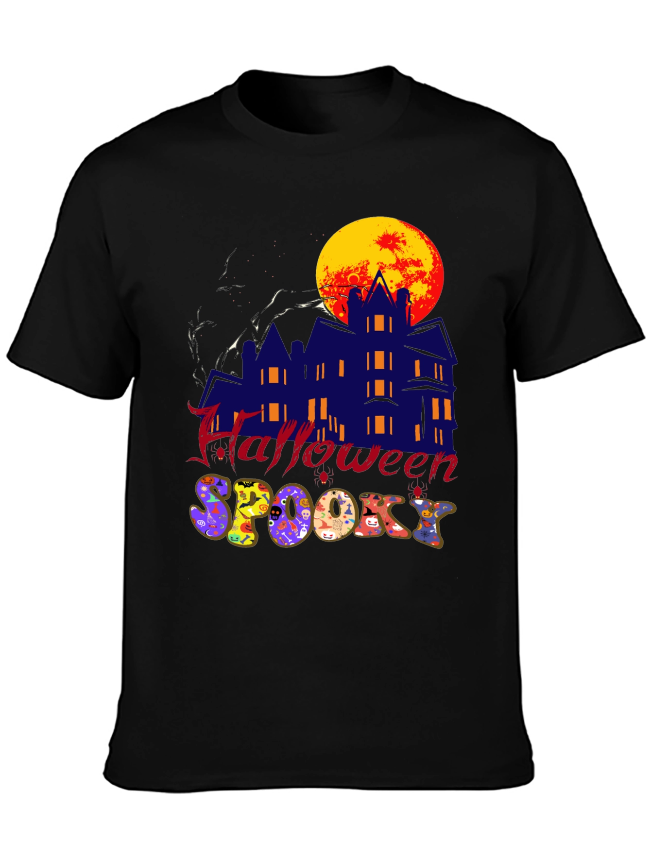 Halloween Spooky Graphic Tee Shirt