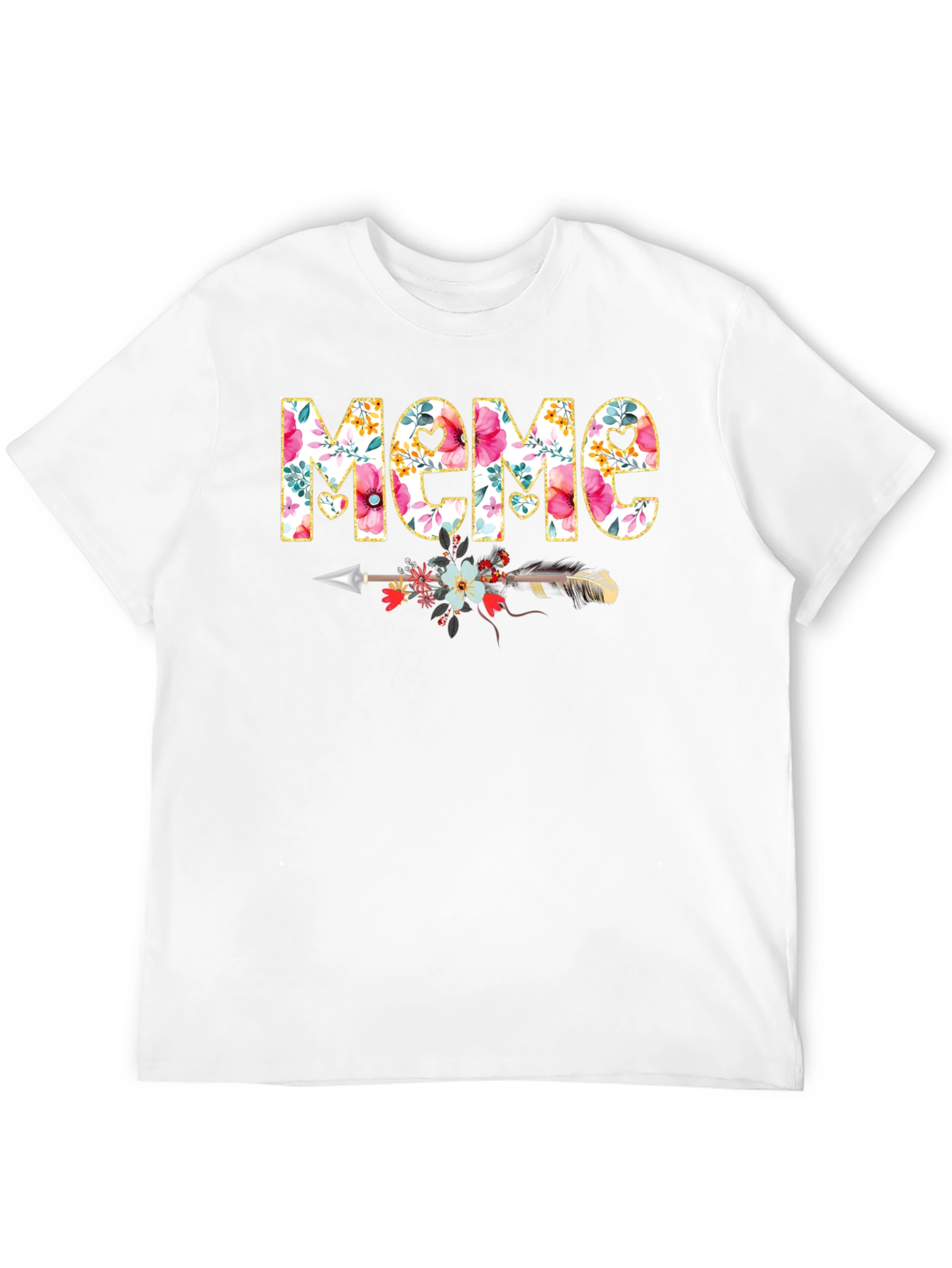 Floral Meme Graphic Tee