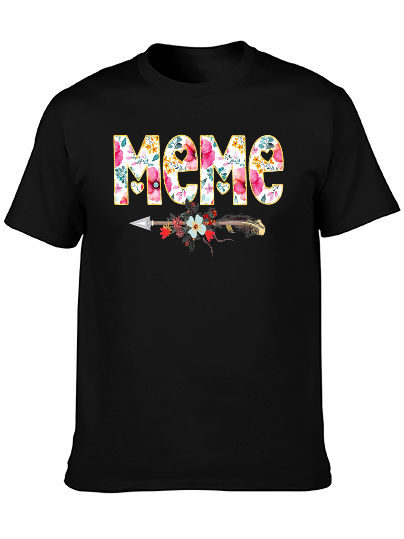 Floral Meme Graphic Tee