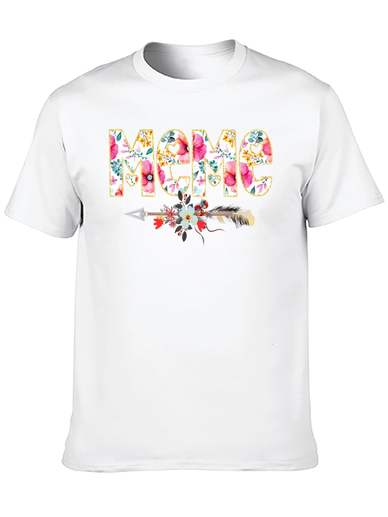 Floral Meme Graphic Tee