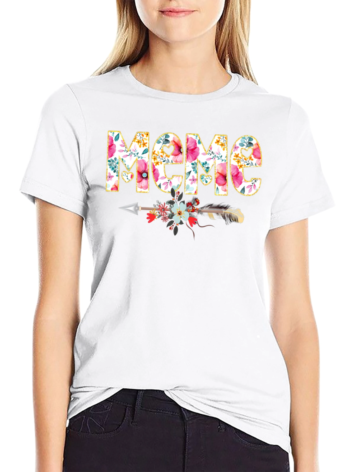 Floral Meme Graphic Tee