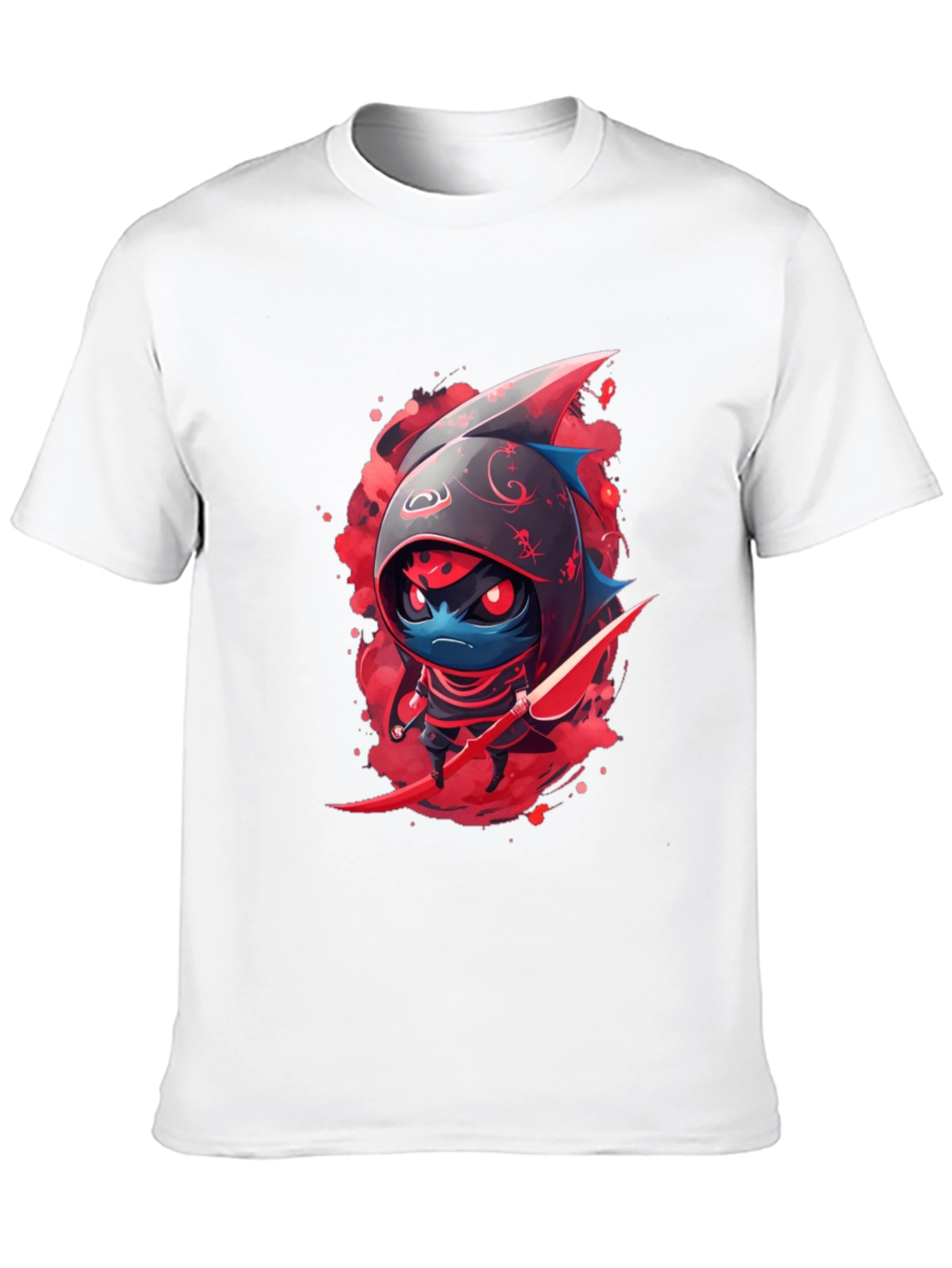 Ninja Shark Graphic Tee - Cool Cartoon T-Shirt