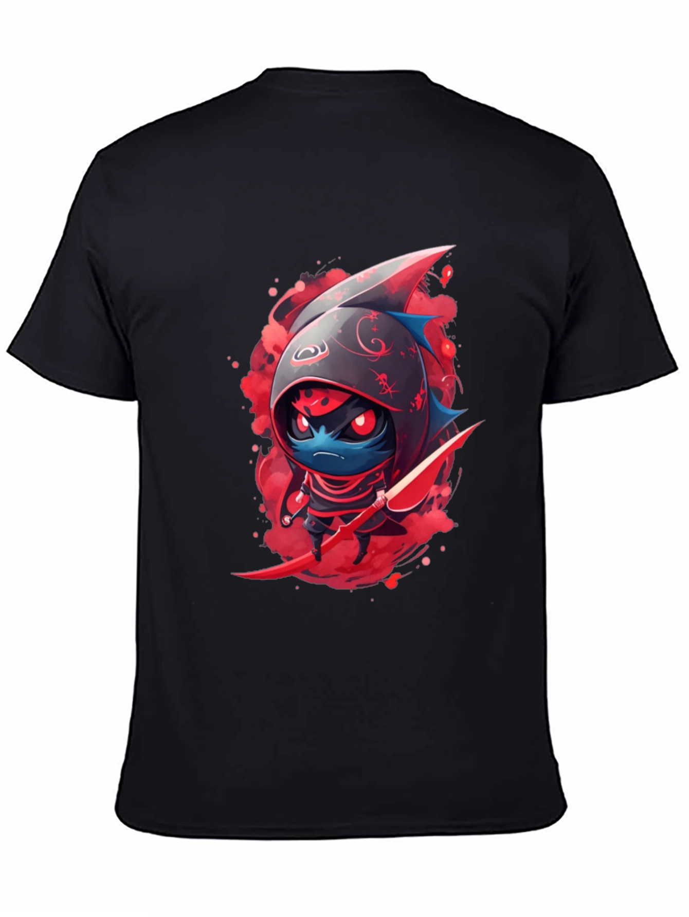 Ninja Shark Graphic Tee - Cool Cartoon T-Shirt
