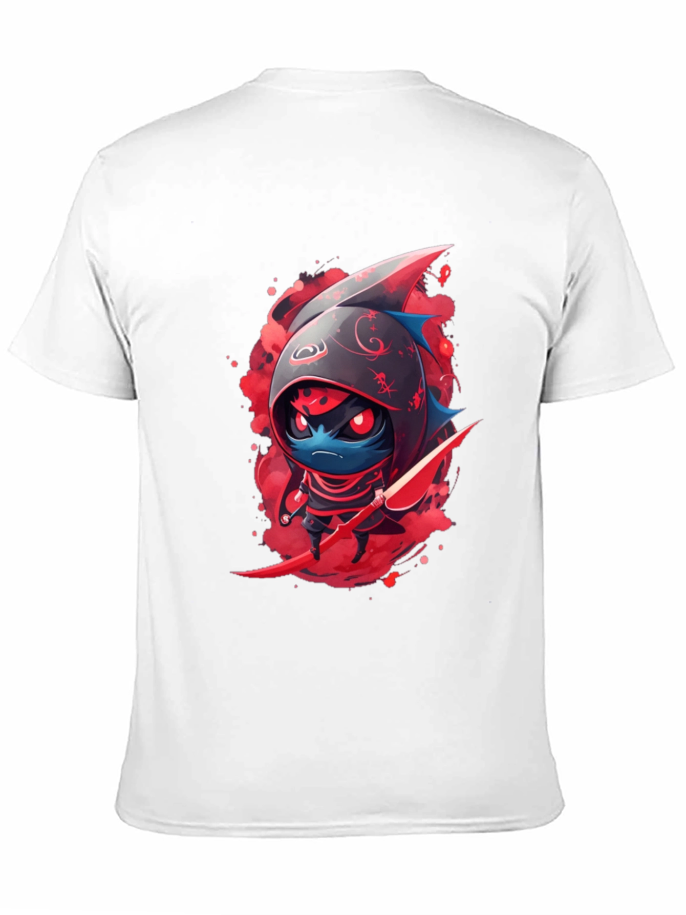Ninja Shark Graphic Tee - Cool Cartoon T-Shirt